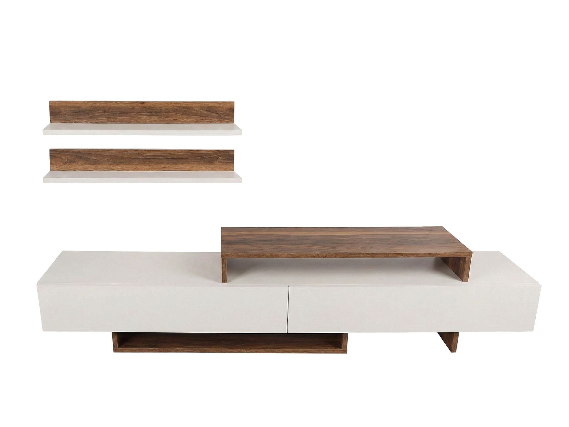 TV-taso Kailua 998 (Valkoinen + Tiikki)