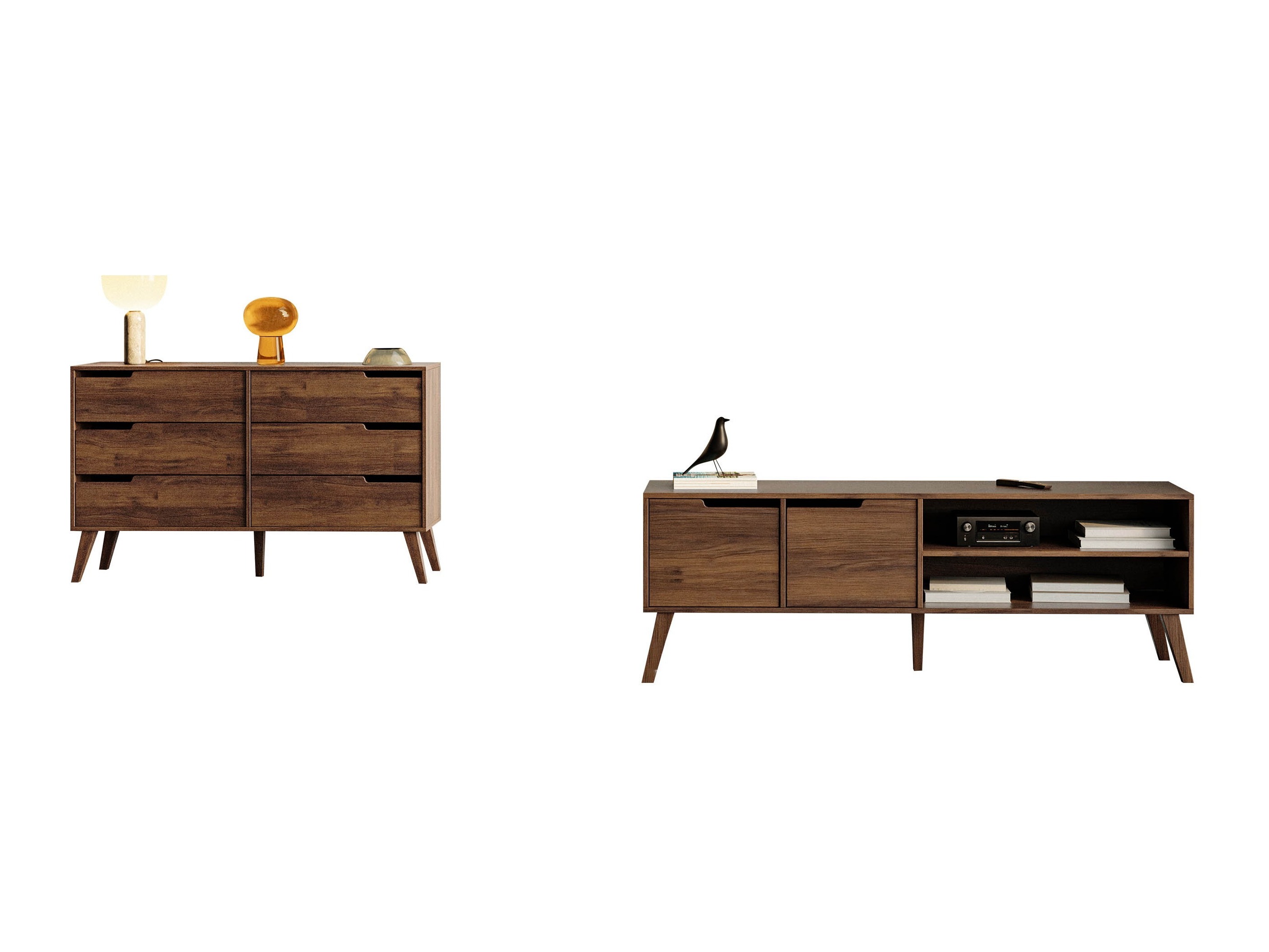 Olohuonesetti Elbtive 106 (Pähkinä)