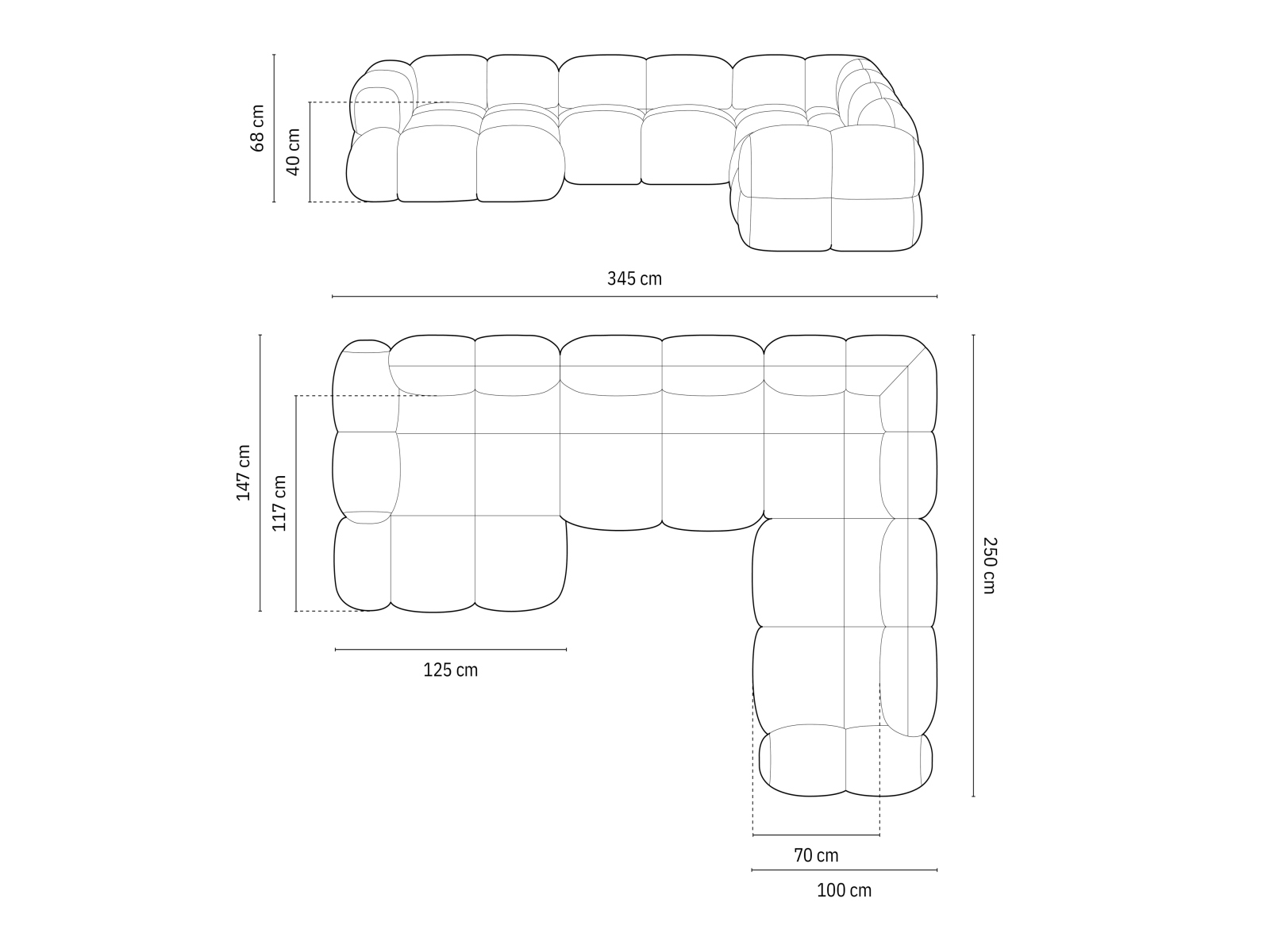 Kulmasohva Duncore 103 (Sorella 21)
