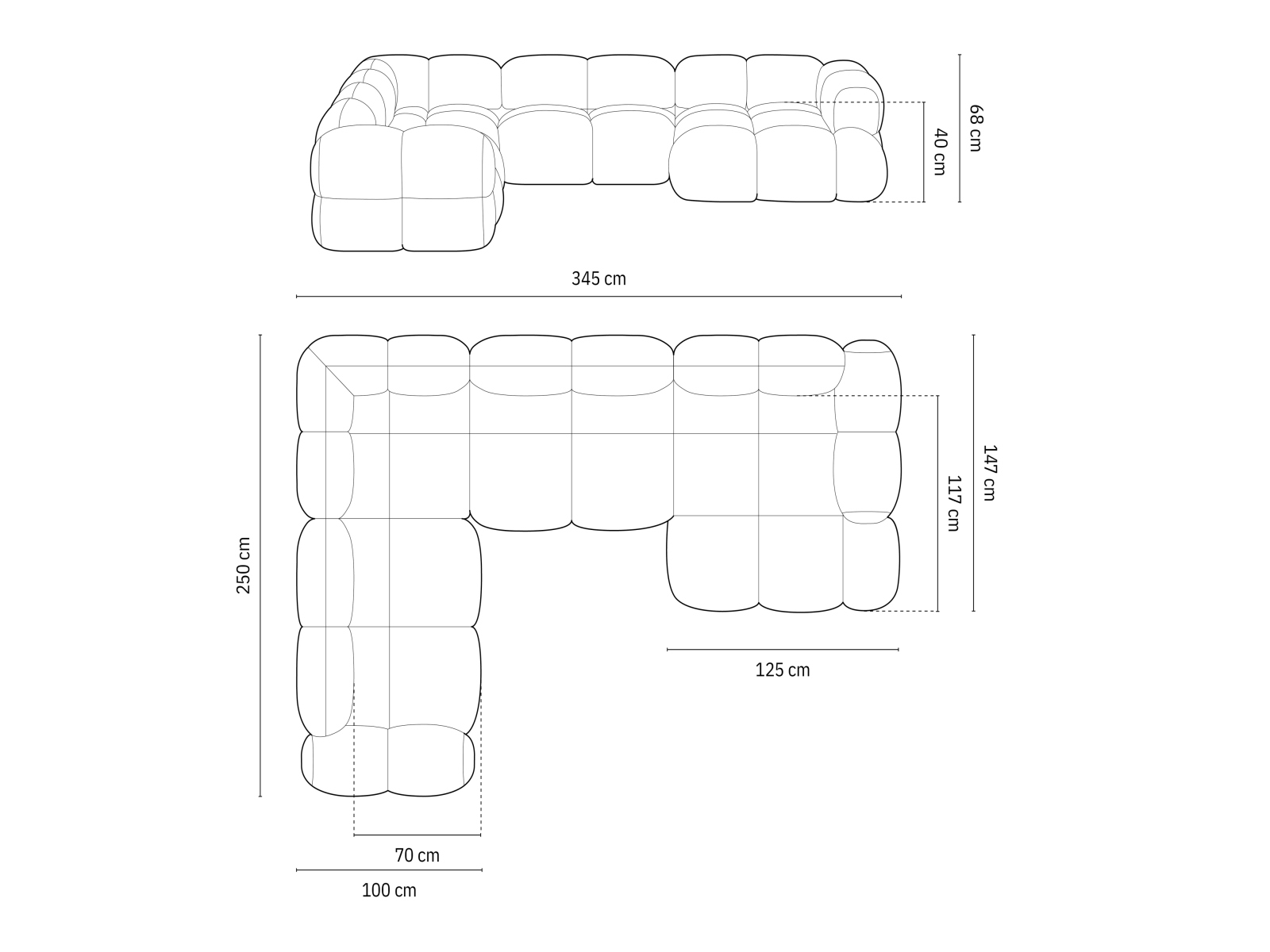 Kulmasohva Duncore 103 (Sorella 58)