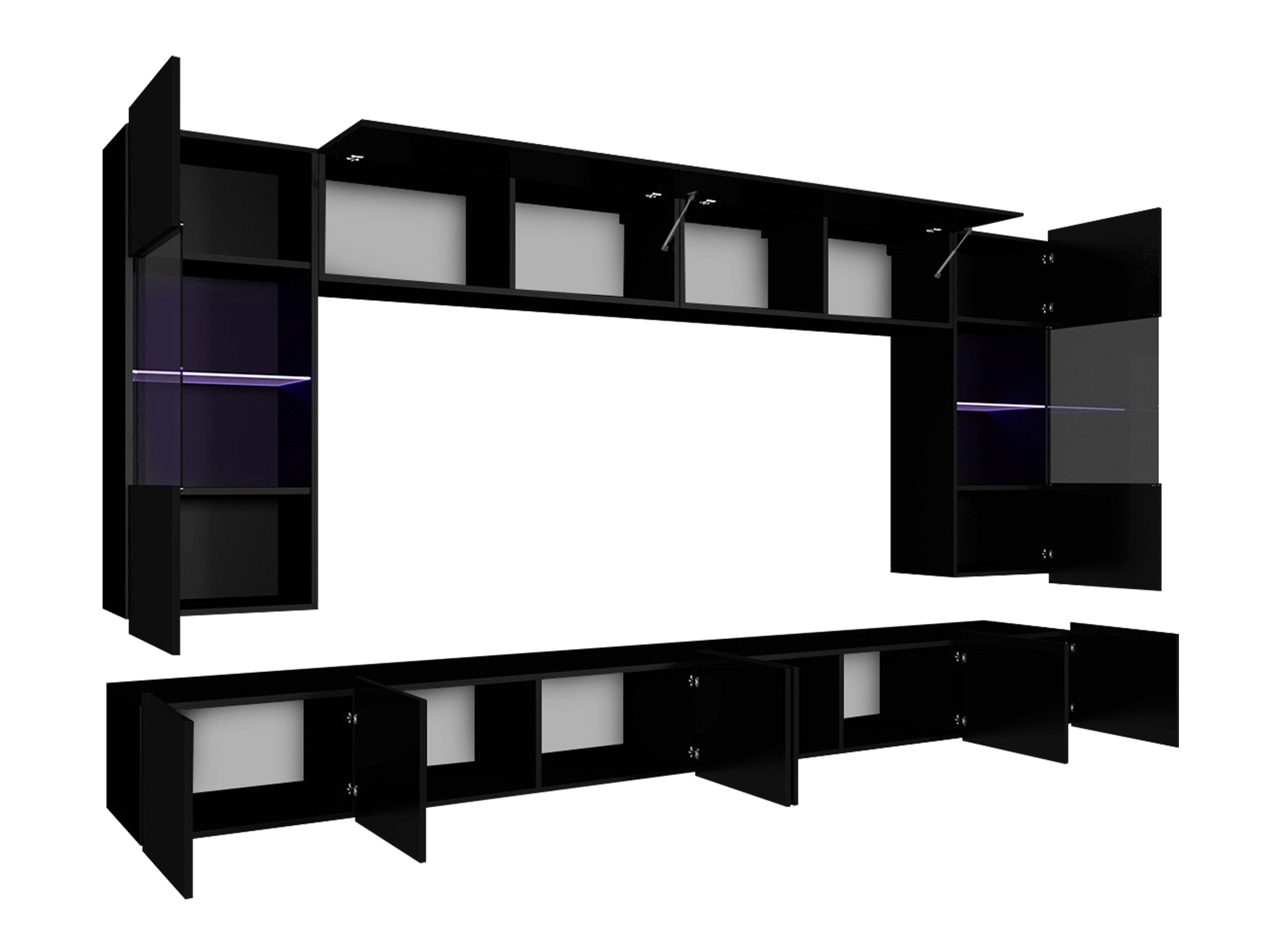 Olohuonesetti Remus I (Valkoinen + Kiiltävä valkoinen)