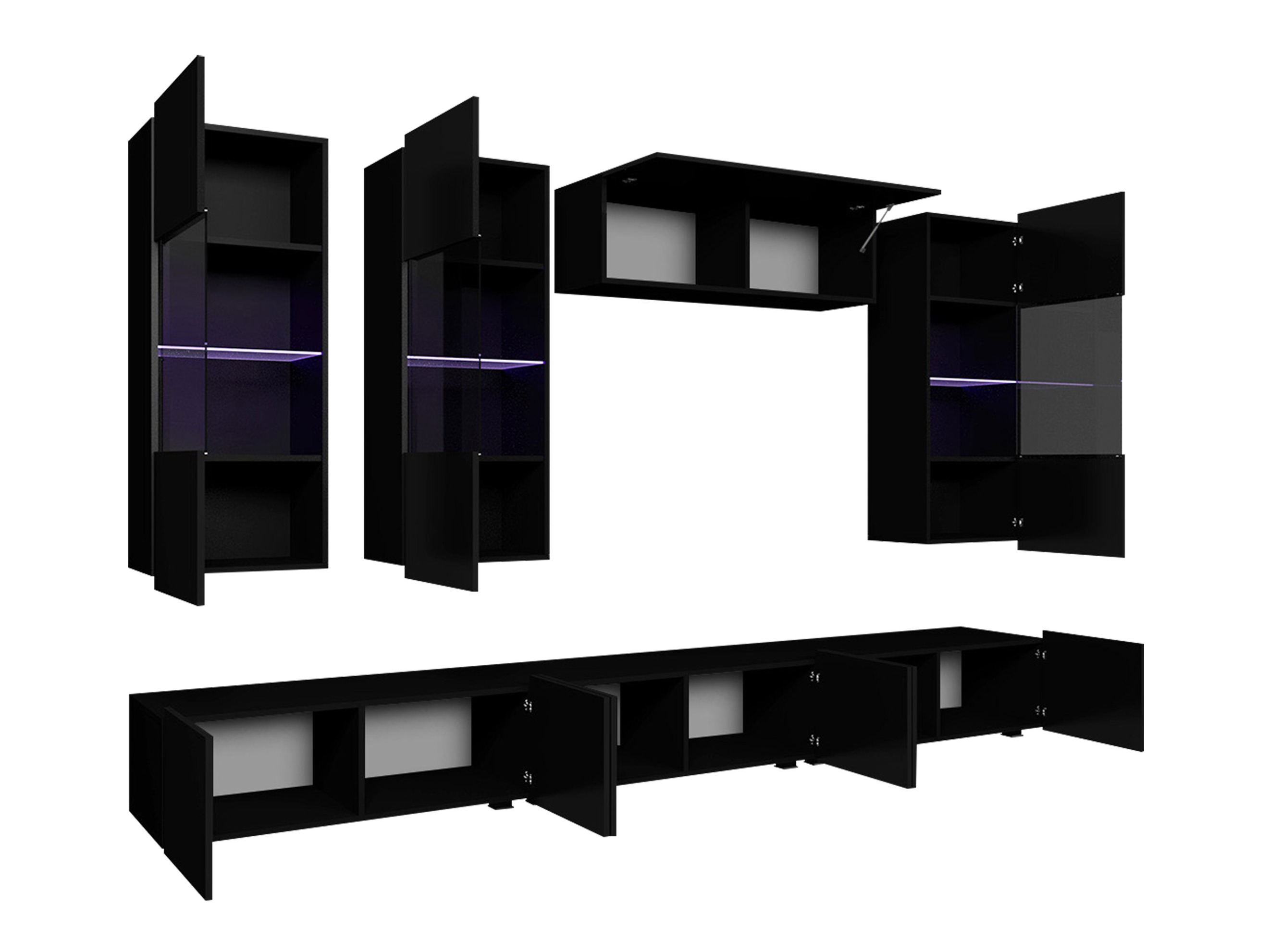 Olohuonesetti Remus XI (Valkoinen + Kiiltävä valkoinen)