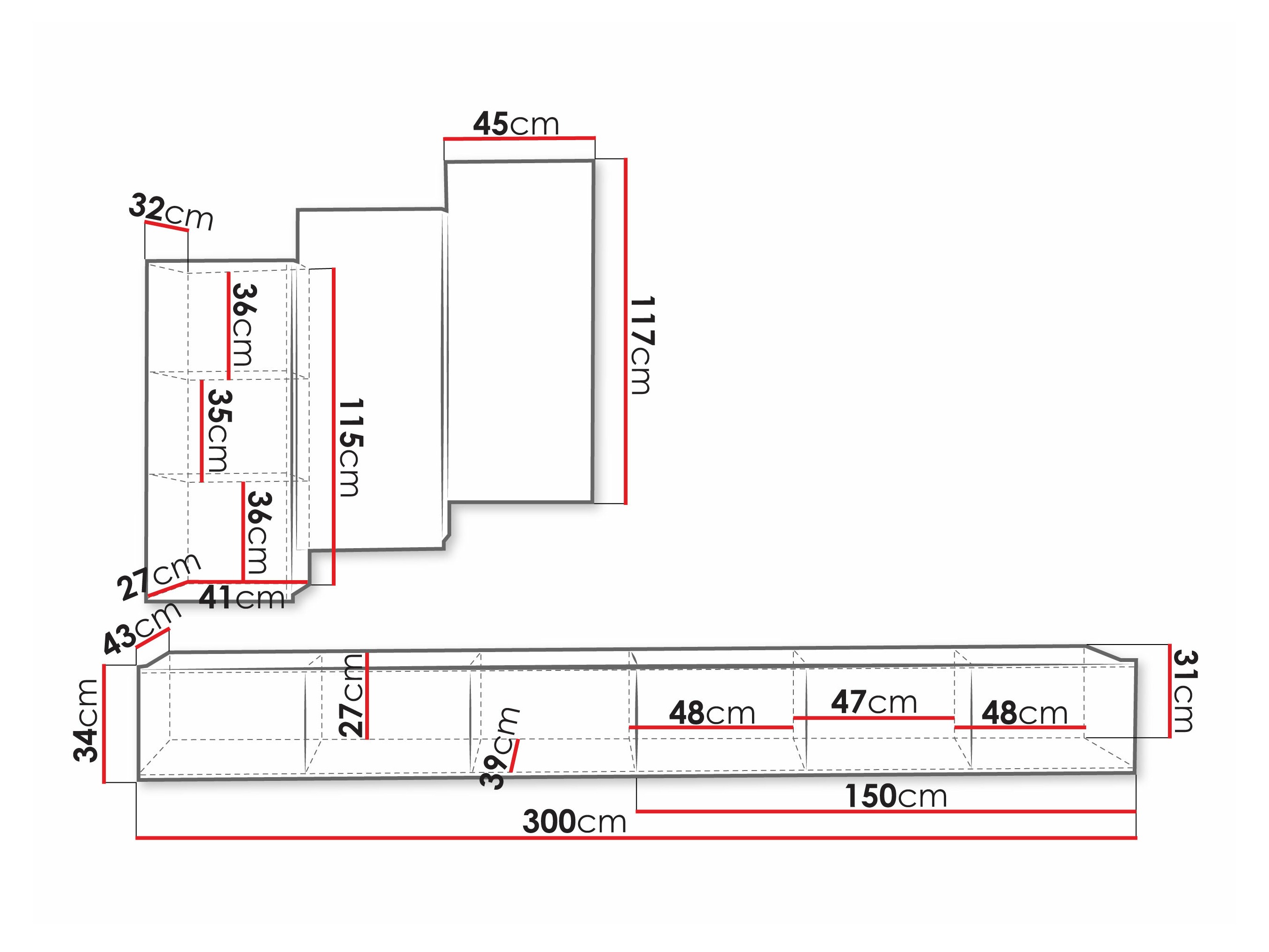 Olohuonesetti Remus XX (Valkoinen)