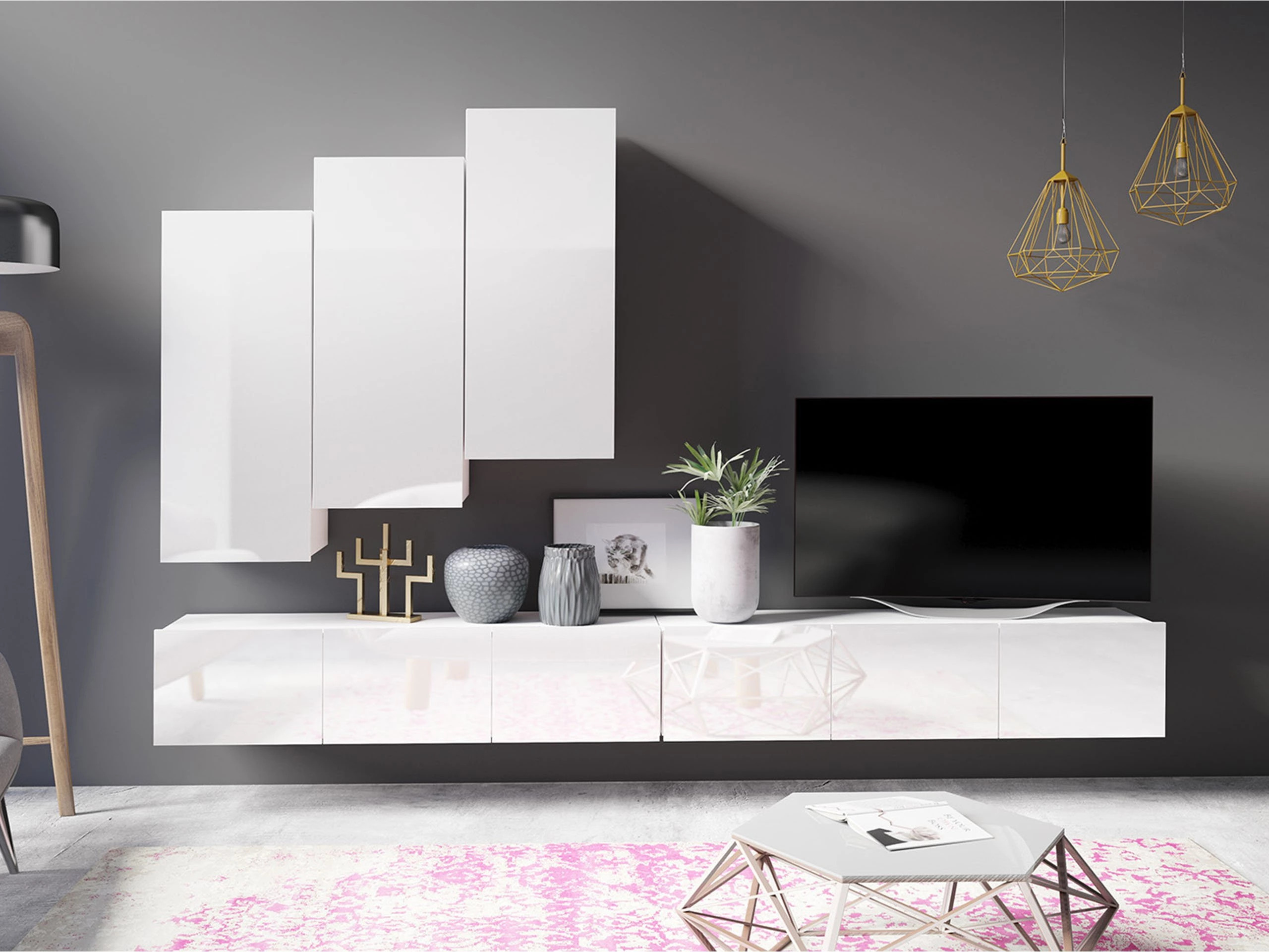 Olohuonesetti Tivdalu 131 (Valkoinen)