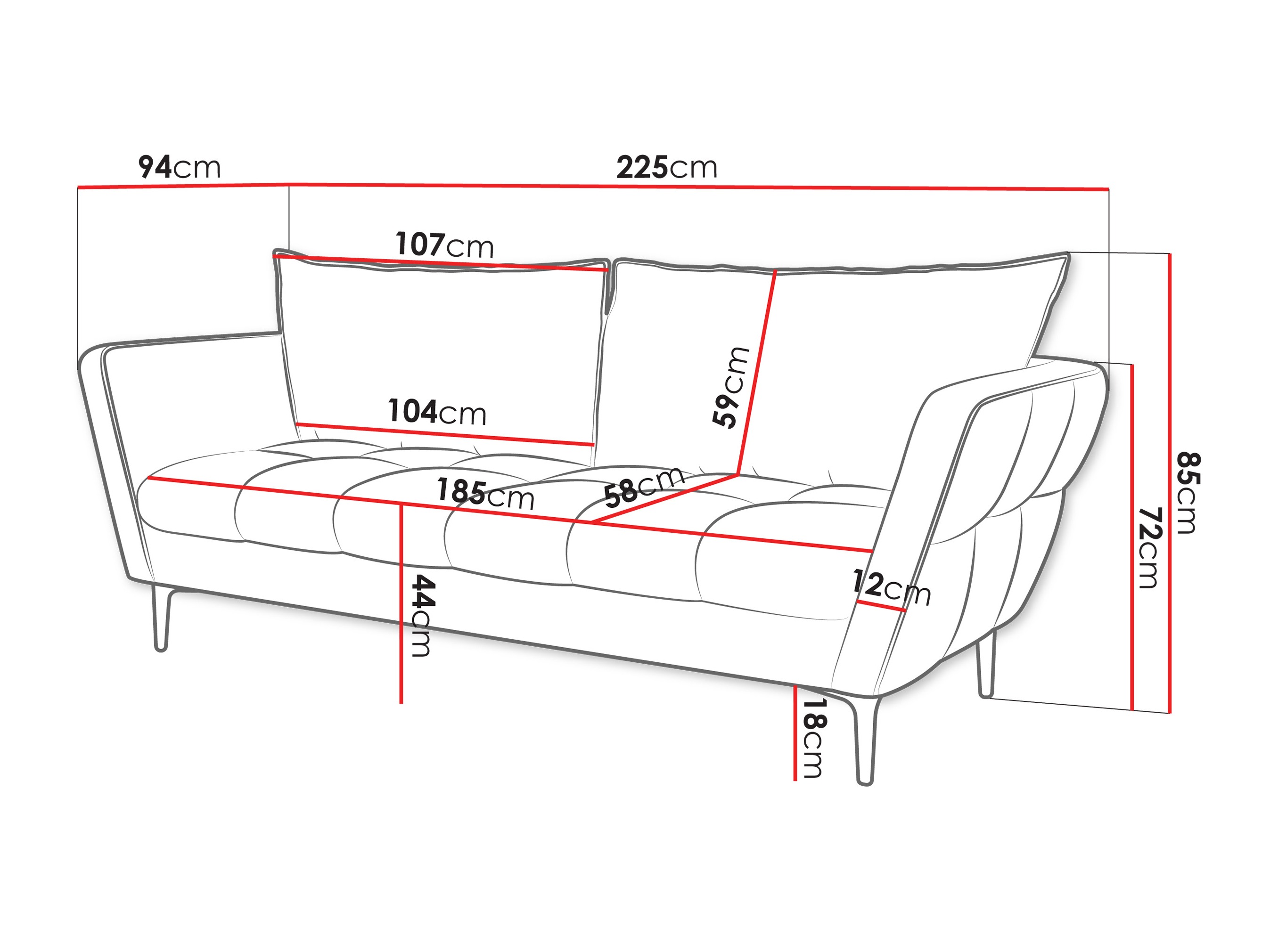 Sohva TrendyNest 127 (Aphrodite 19)