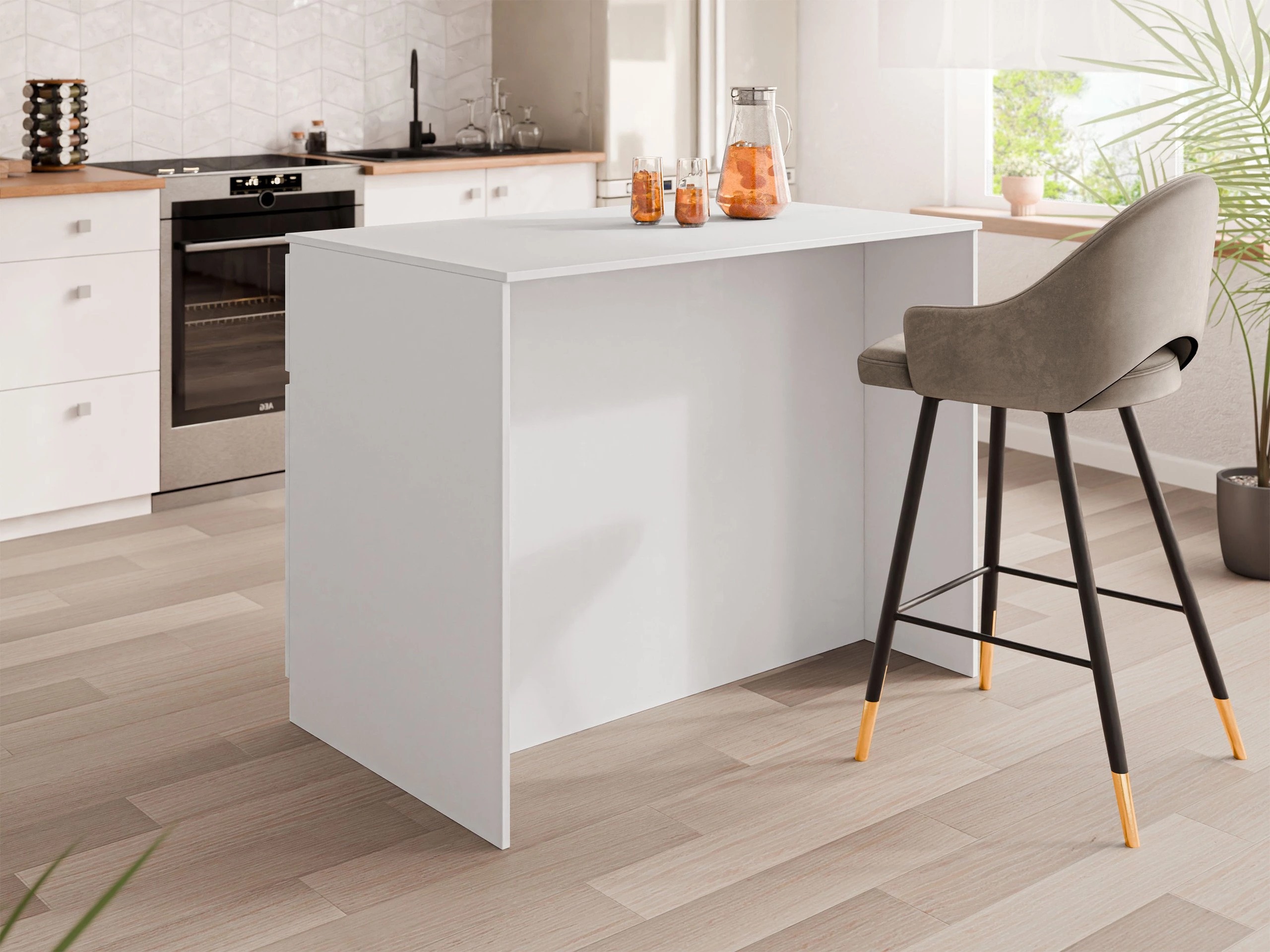 Keittiösaareke Comfivo Cantal (Valkoinen)