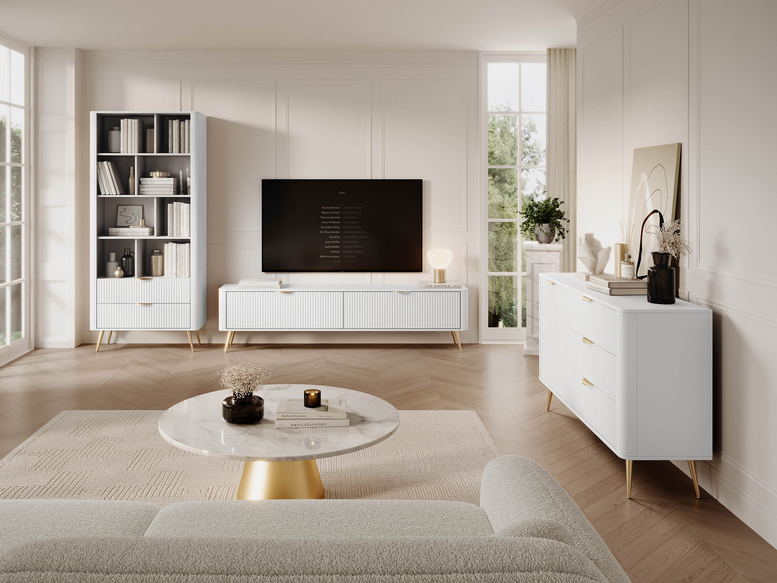 Olohuonesetti Lectum I (Valkoinen)