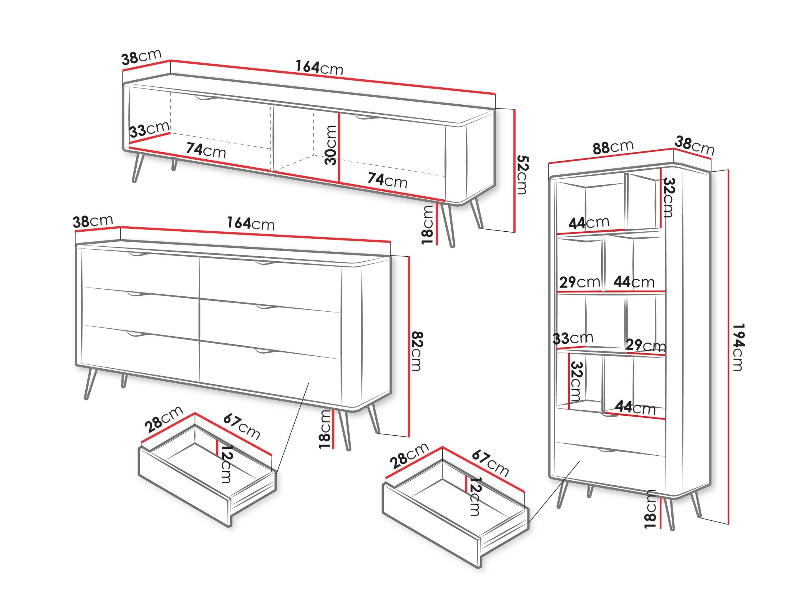 Olohuonesetti Lectum II (Beige)