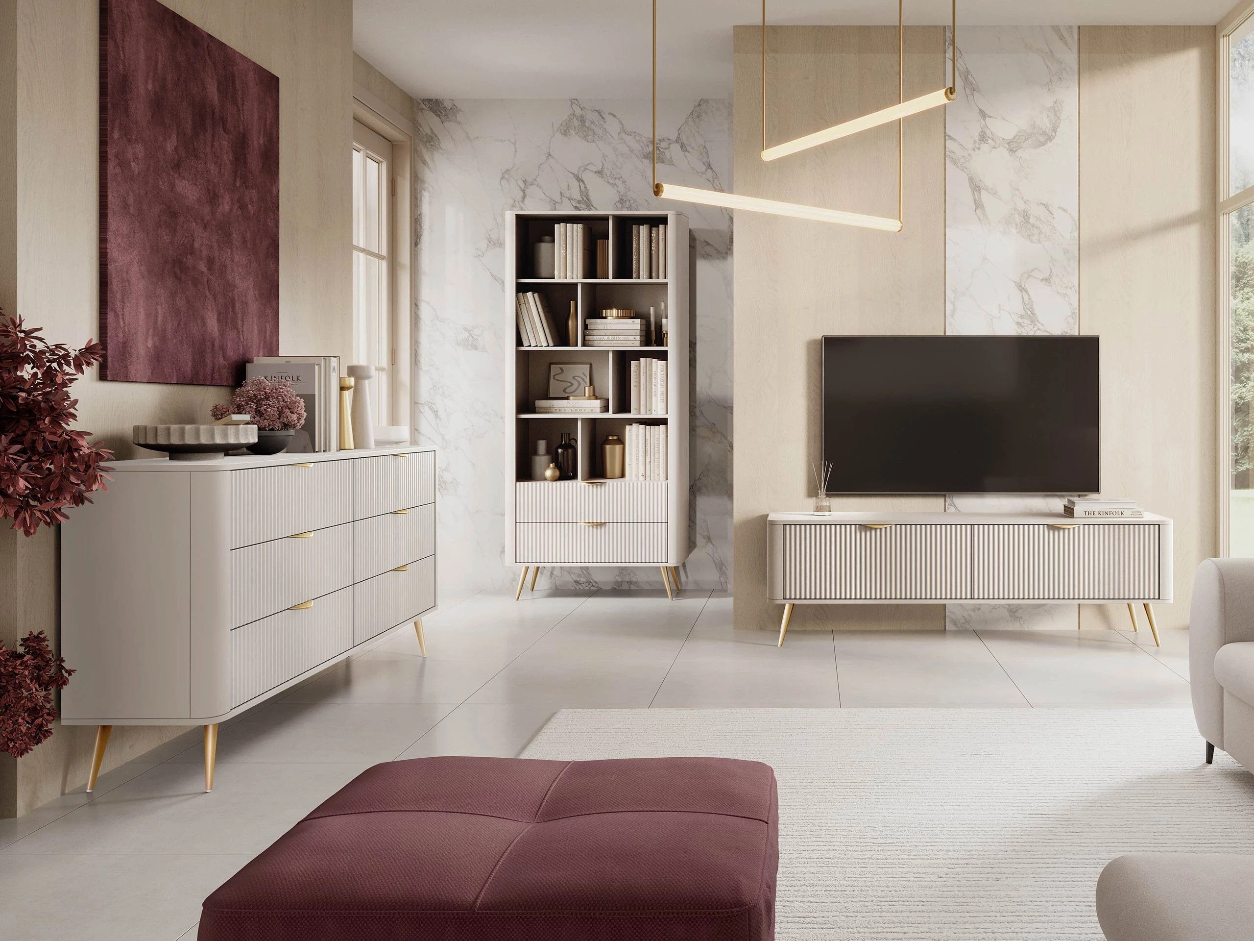 TV-taso Lectum (Beige)