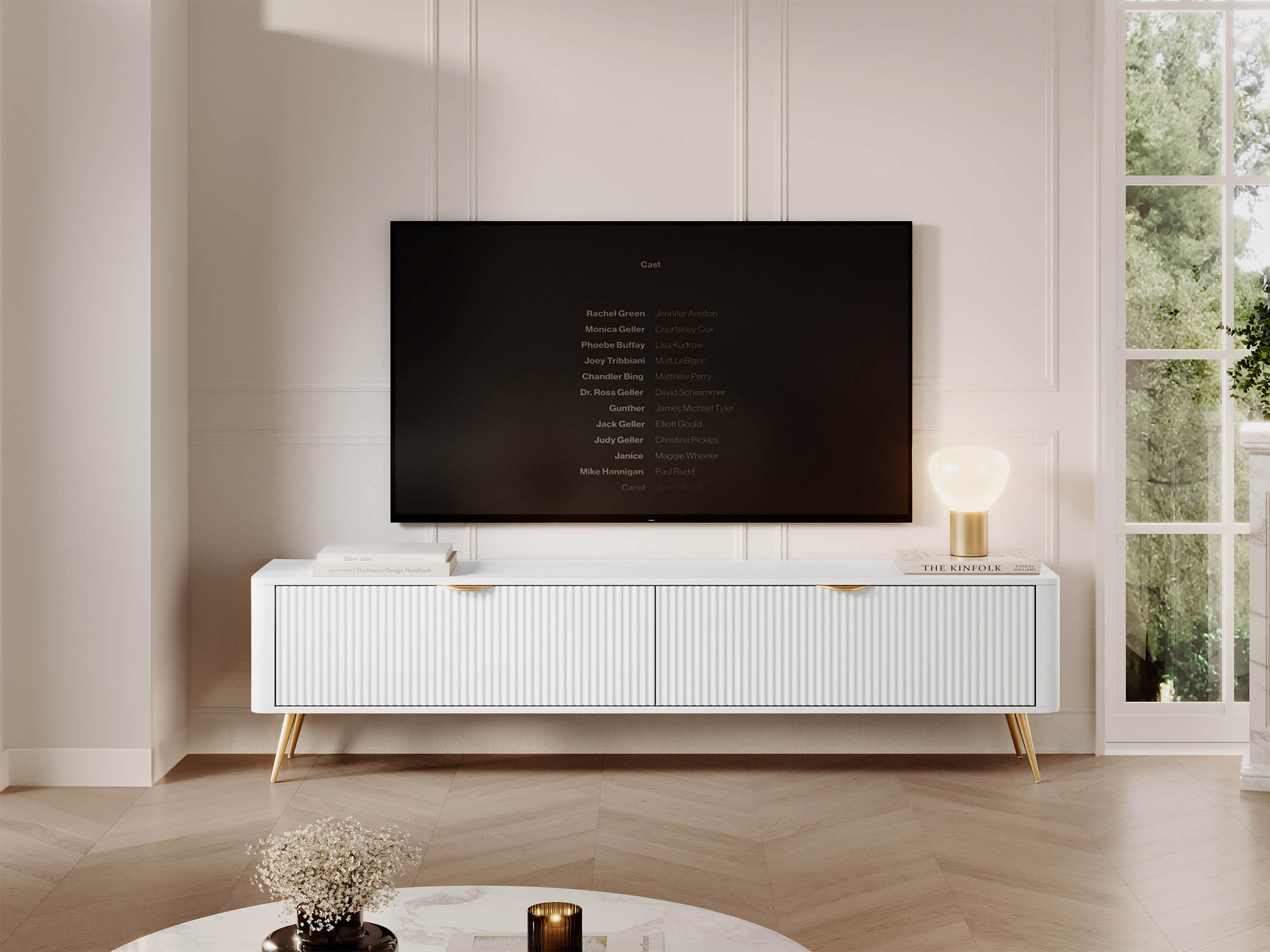 TV-taso Lectum I (Valkoinen)