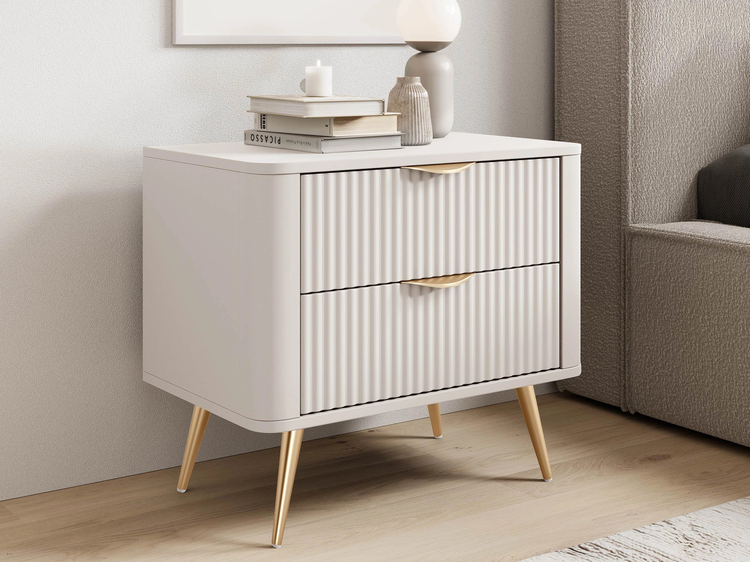 Yöpöytä Lectum (Beige)
