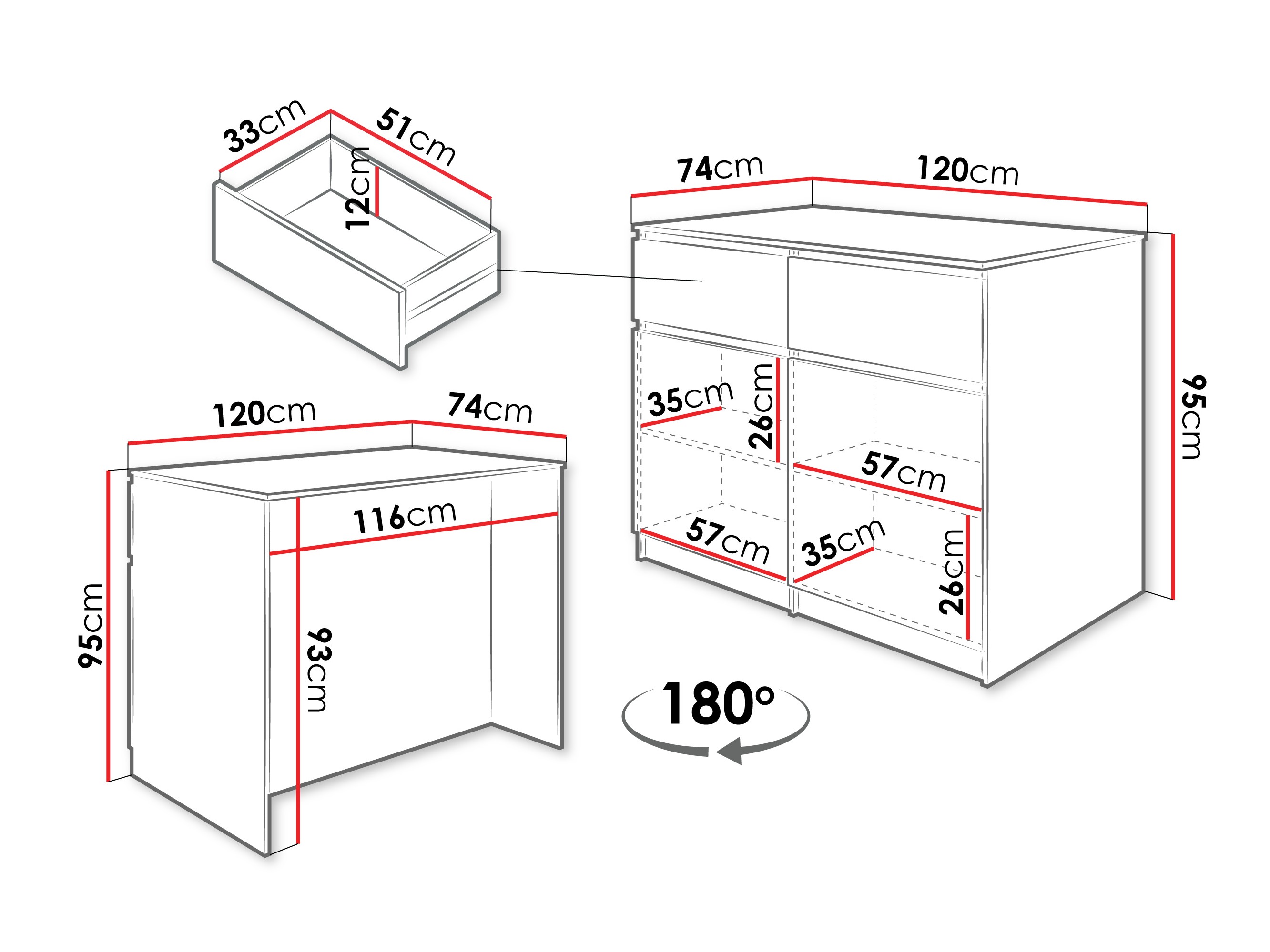 Keittiösaareke Comfivo Cantal (Tammi)
