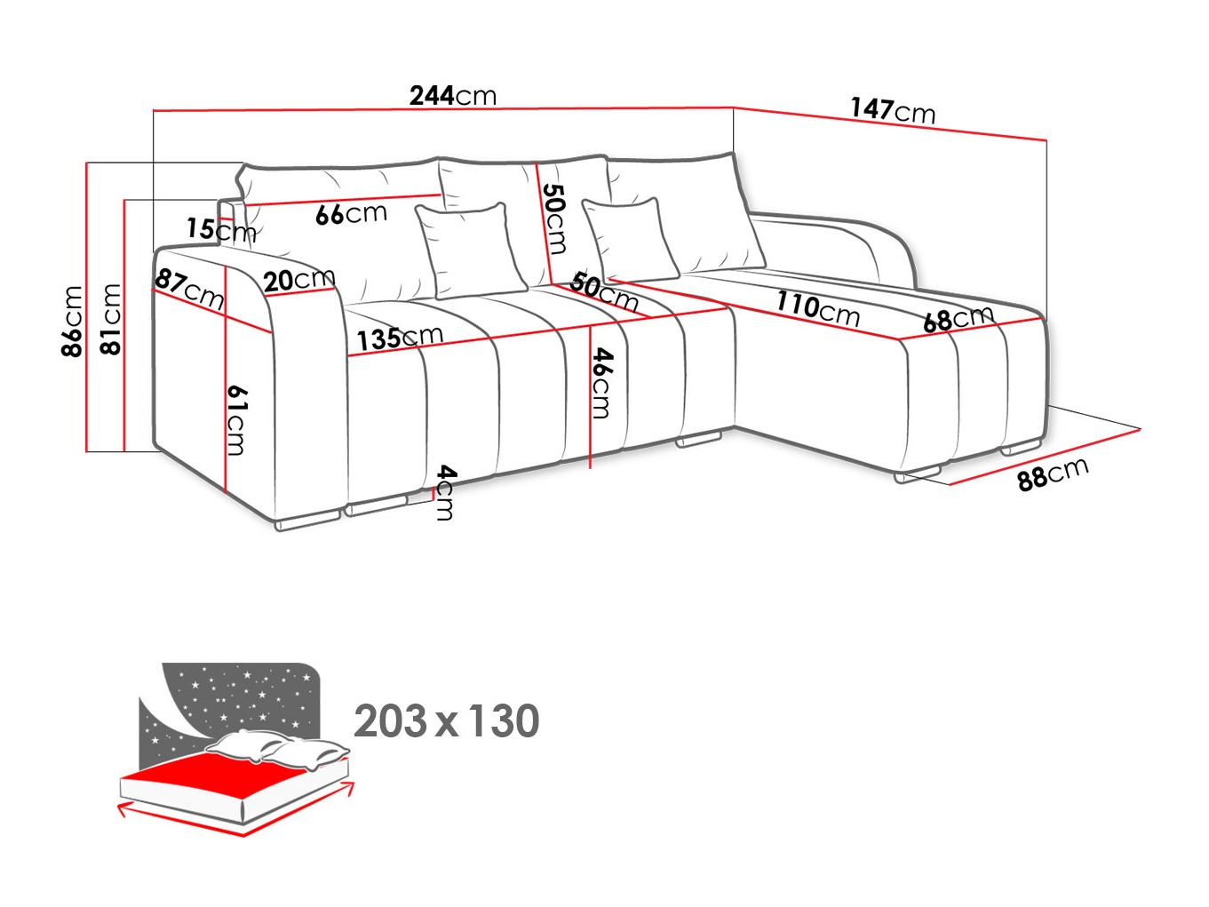 Kulmasohva Arvada 123 (Lambi 08)