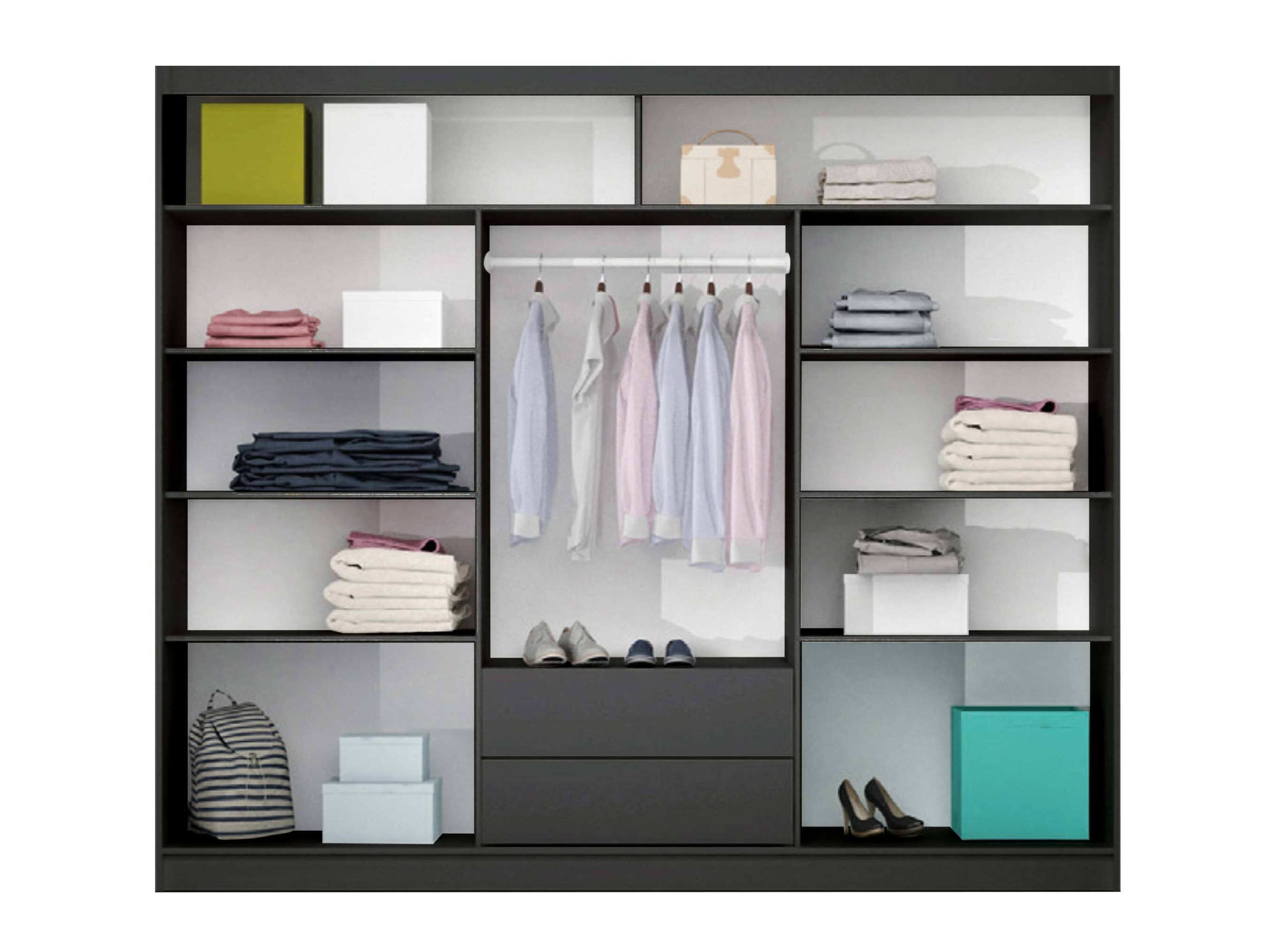 Vaatekaappi Honolulu 102 (Grafiitti)