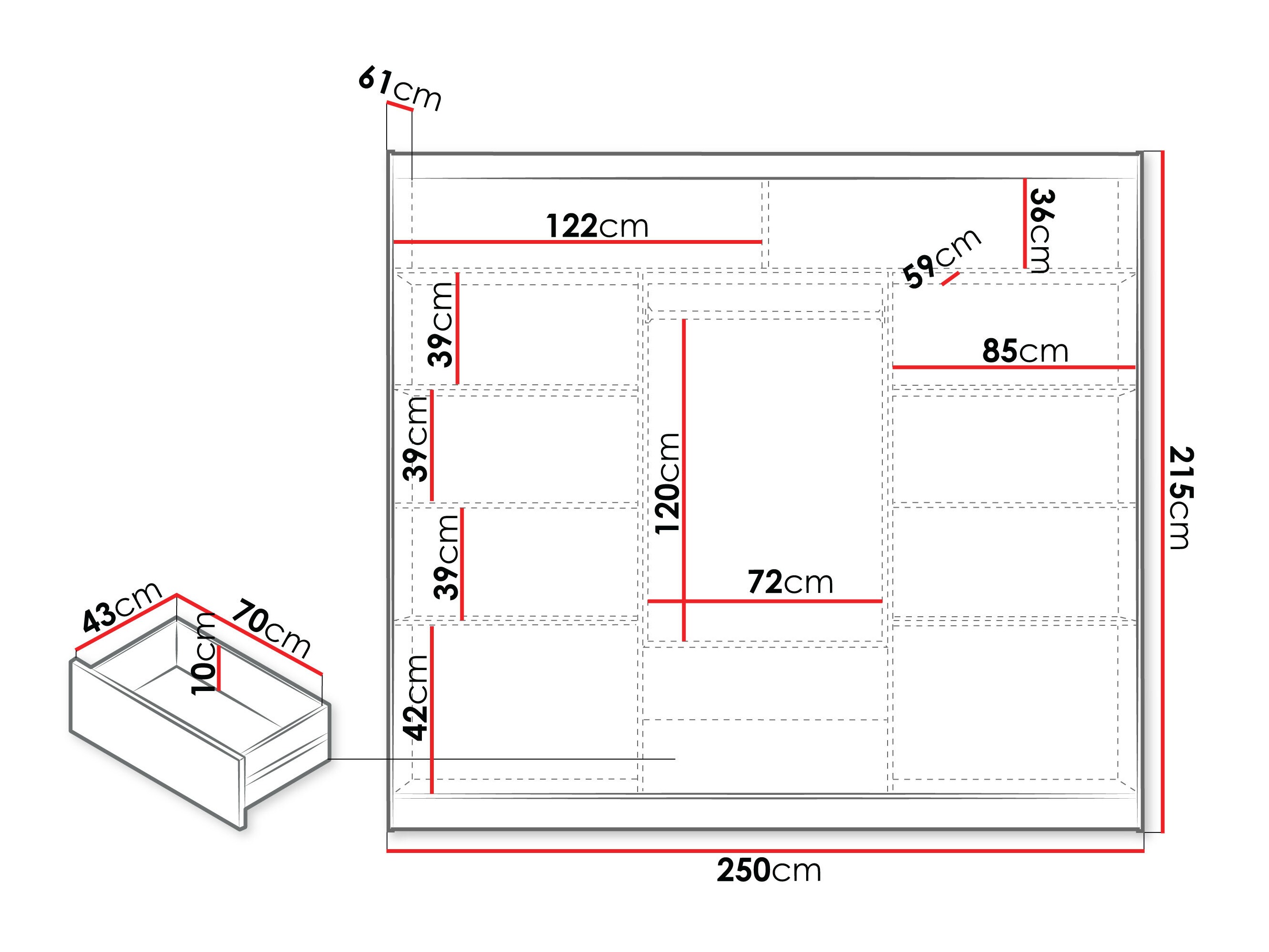 Vaatekaappi Honolulu 234