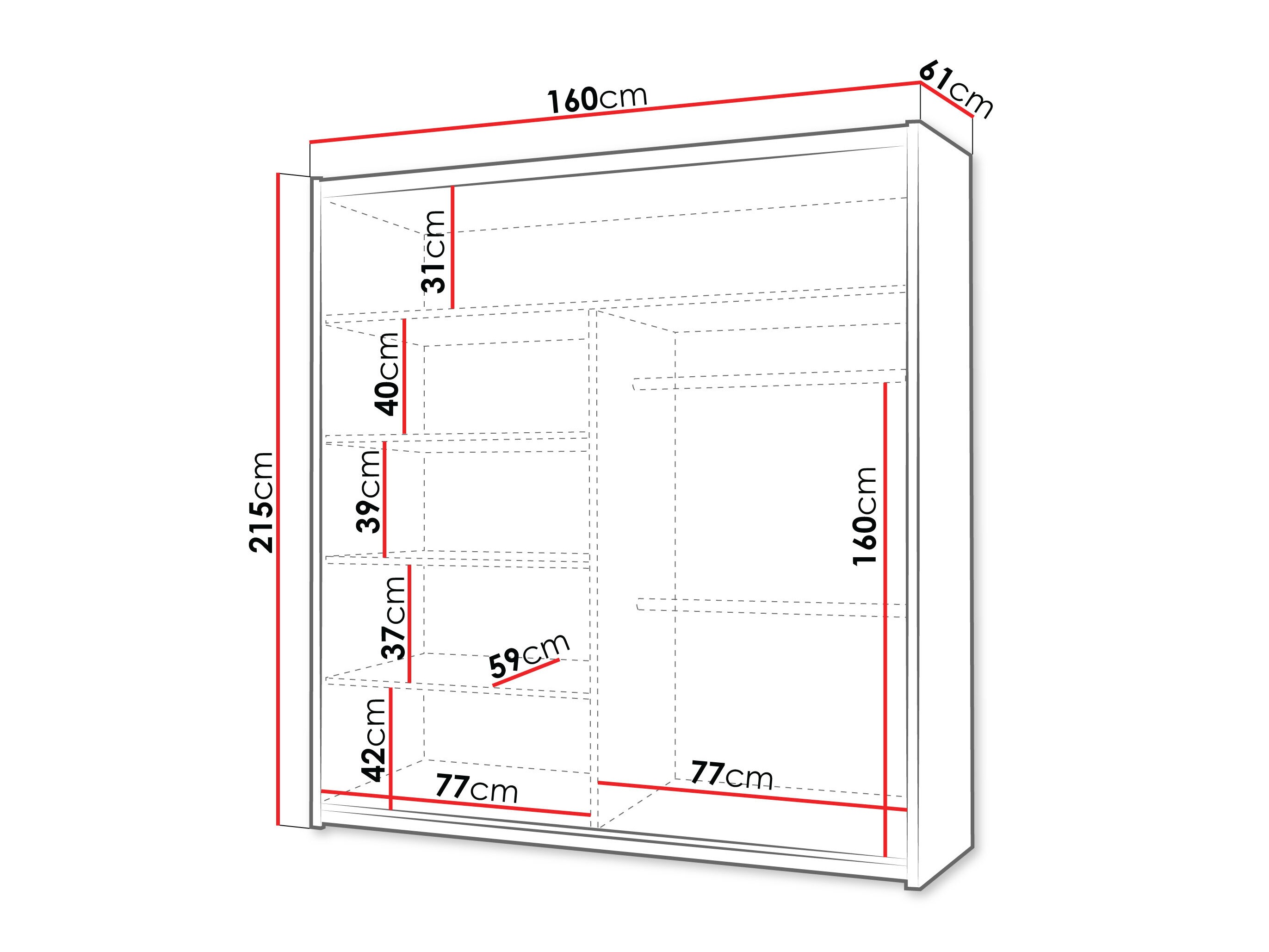 Vaatekaappi Honolulu 236