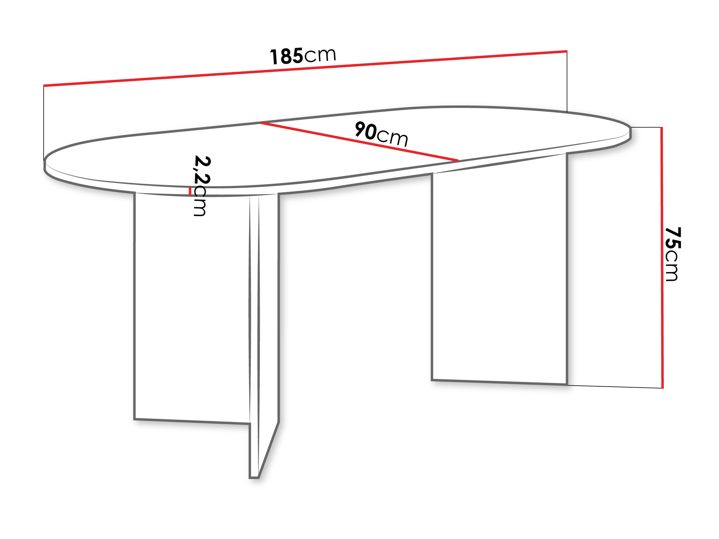 Pöytä Comfivo 508 (Pähkinä)