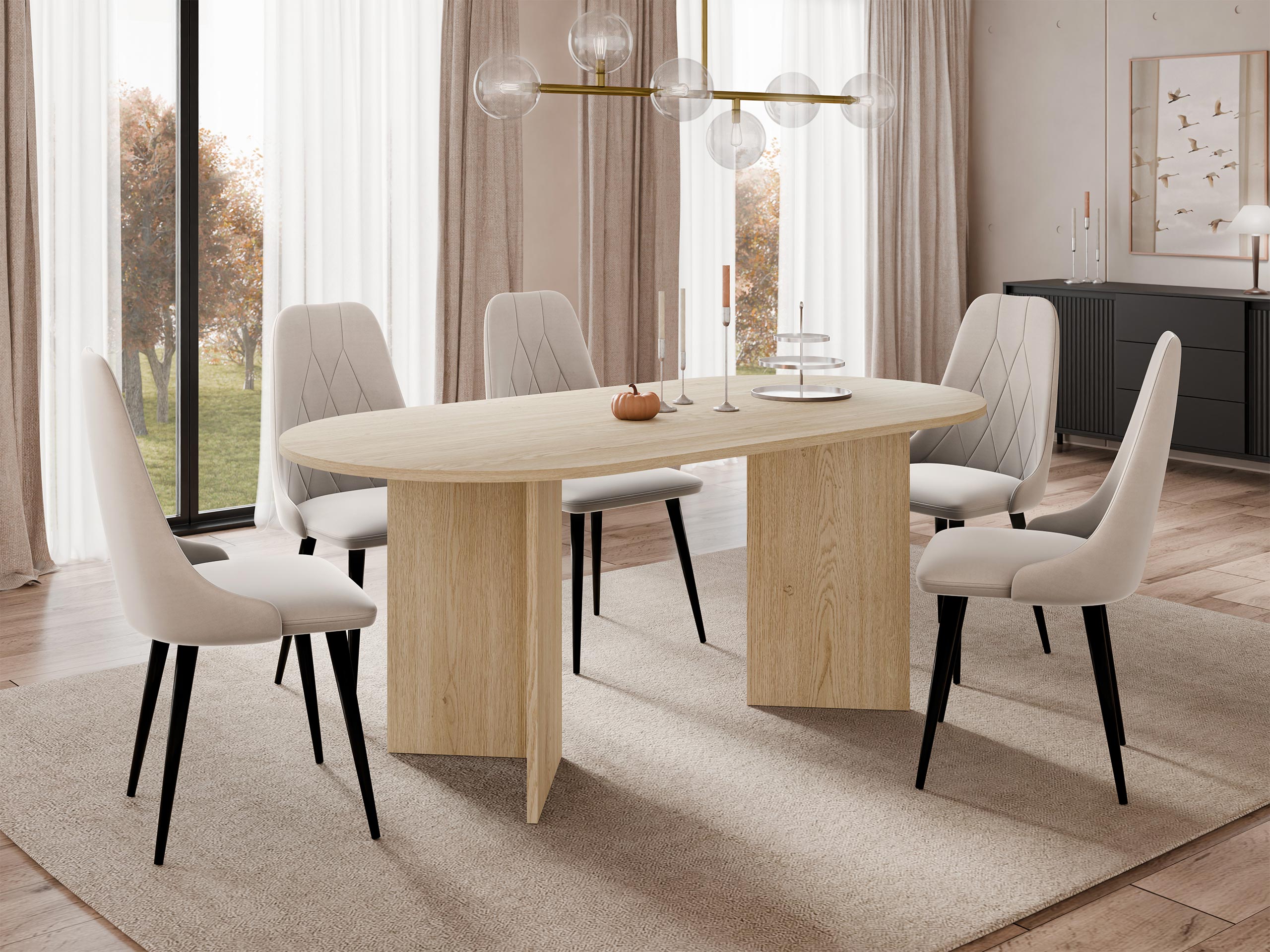 Pöytä Comfivo Fungus (Tammi)