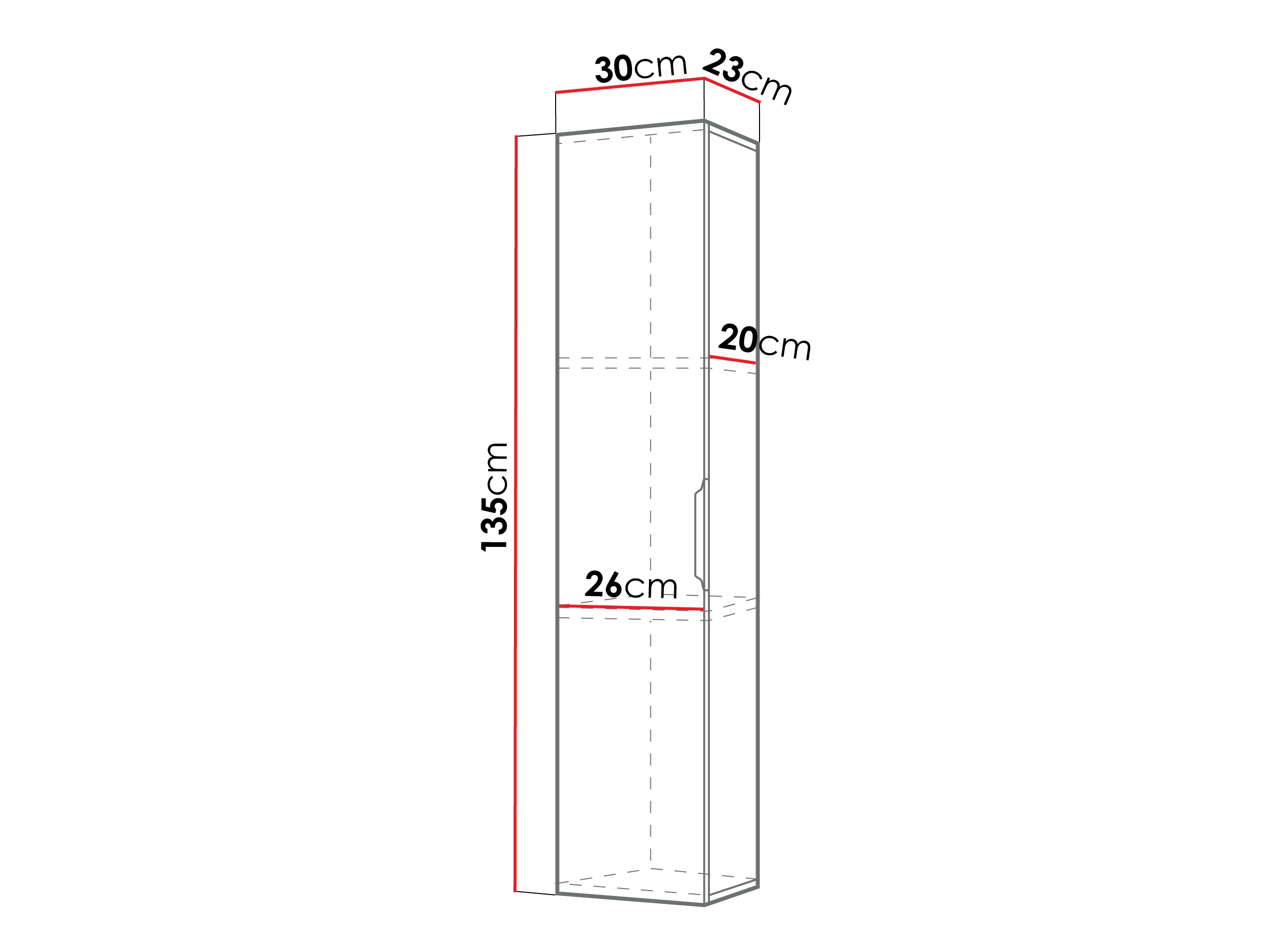 Seinäkiinnitteinen kylpyhuonekaappi Comfivo Unitas