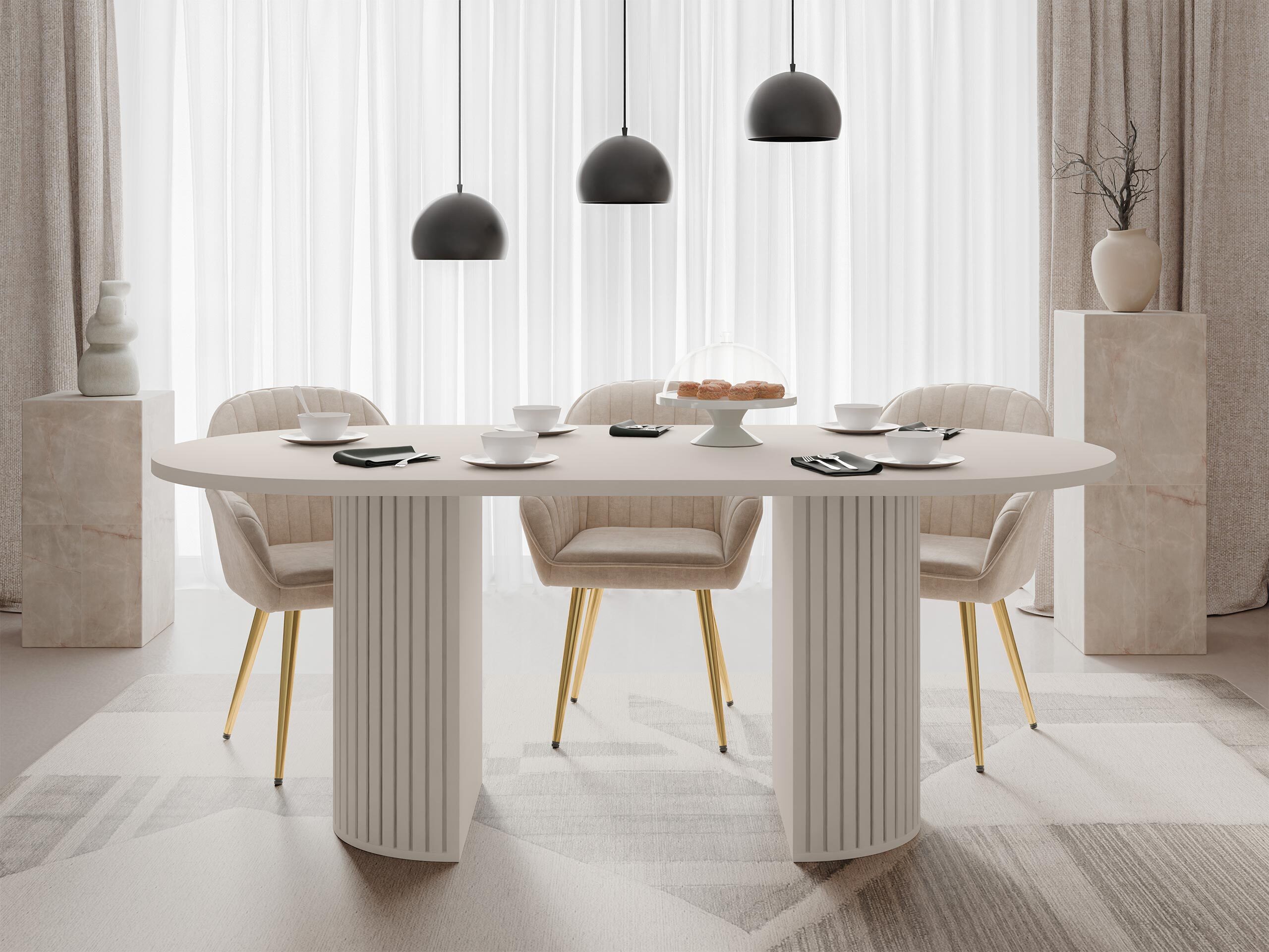 Pöytä Comfivo Ulma (Beige)
