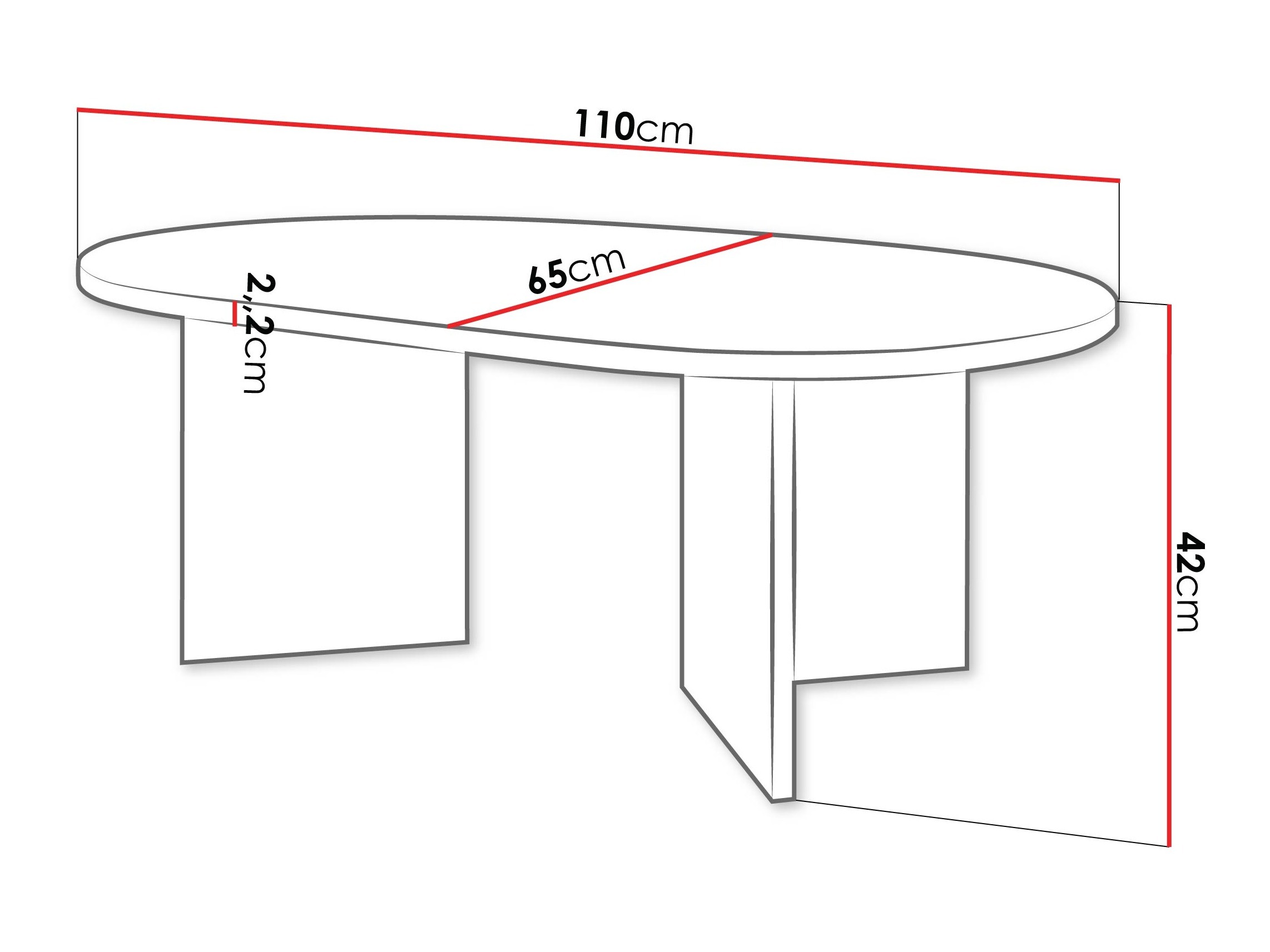 Sohvapöytä Comfivo Fungus (Tammi)