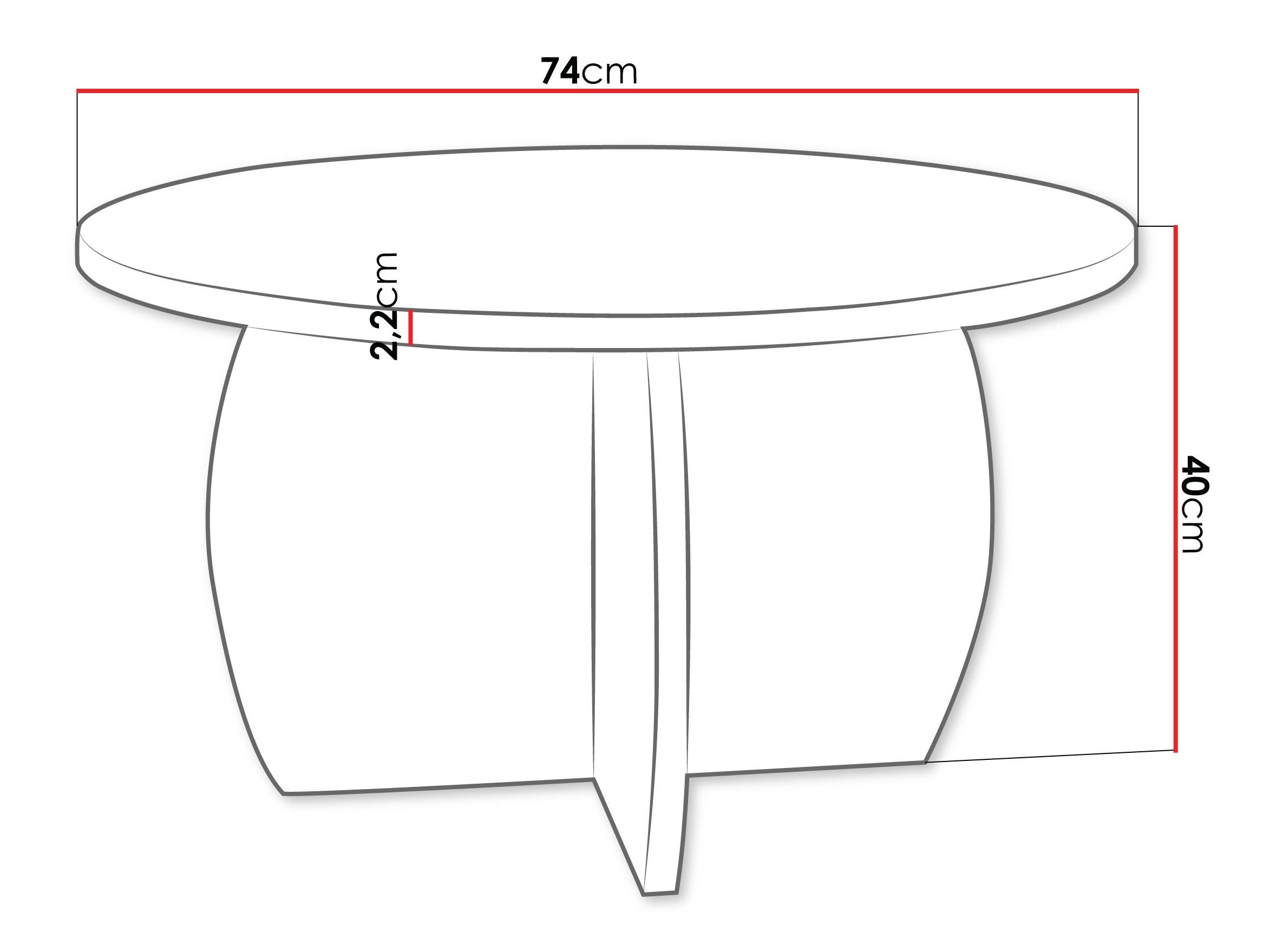 Sohvapöytä Comfivo Pagas (Musta marmori + Musta)