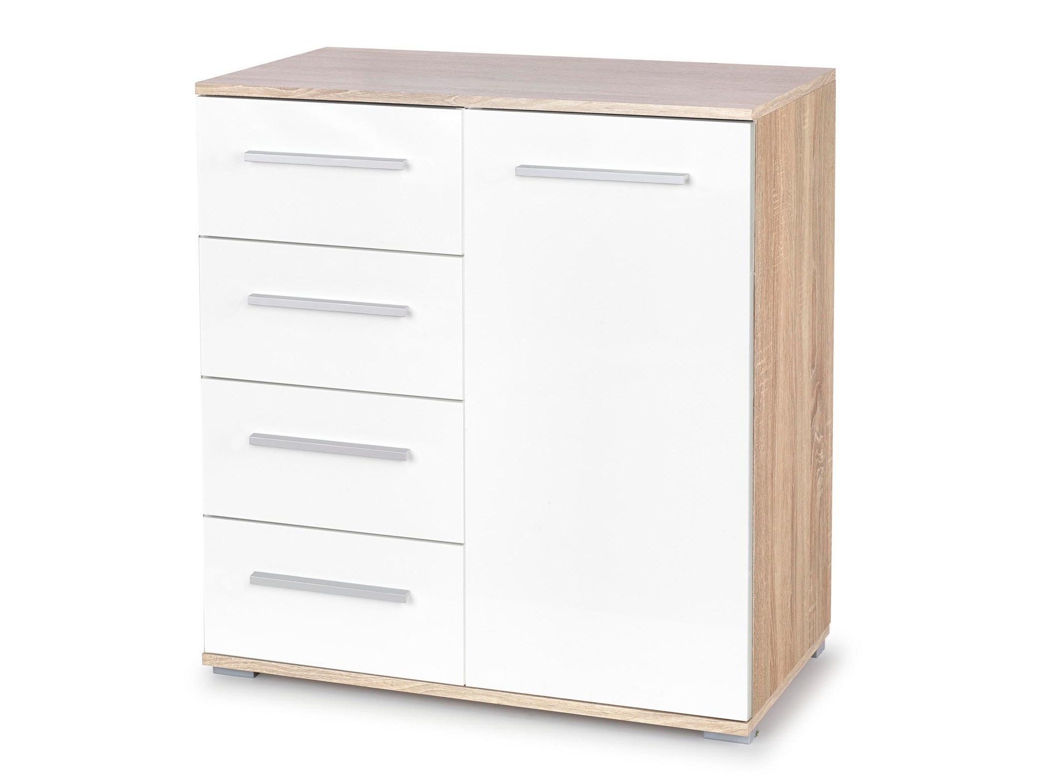 Lipasto Cirveso 101 (Sonoma-tammi + Kiiltävä valkoinen)