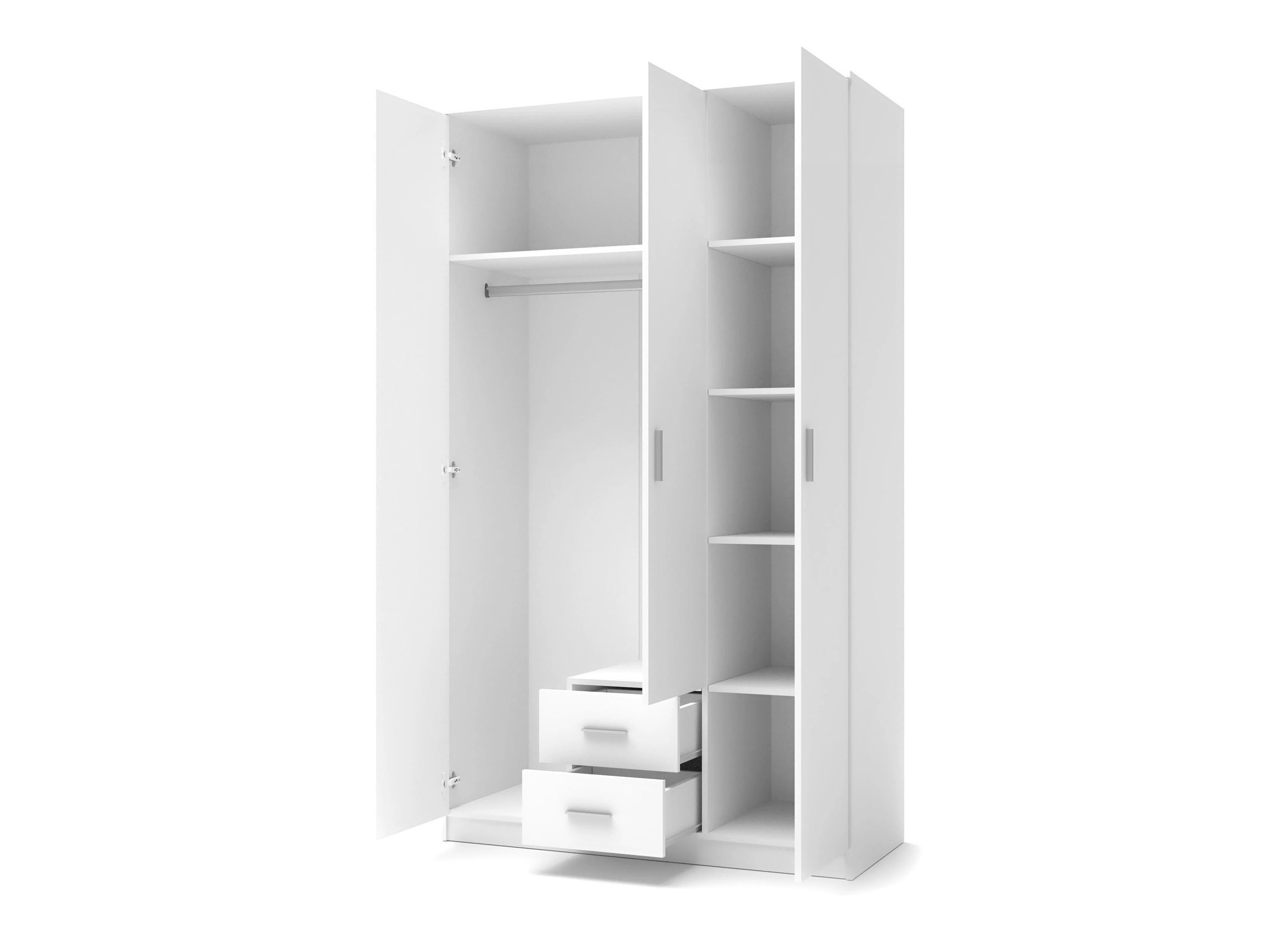 Vaatekaappi Cirveso 113 (Sonoma-tammi + Kiiltävä valkoinen)