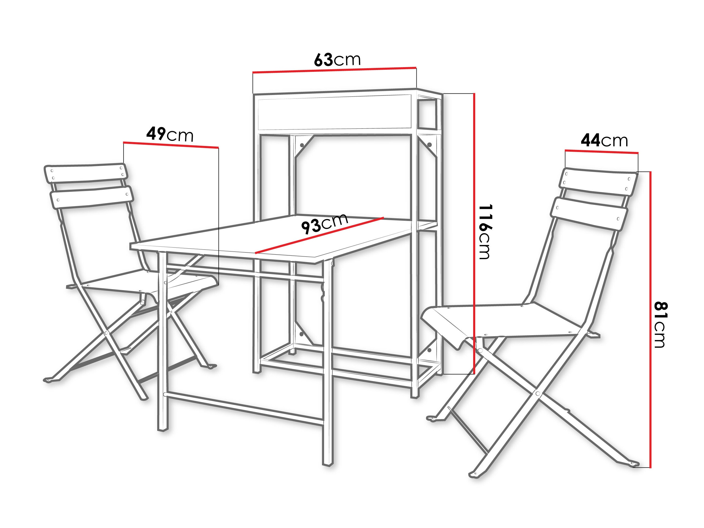 Parvekesetti Lenitus (Musta)