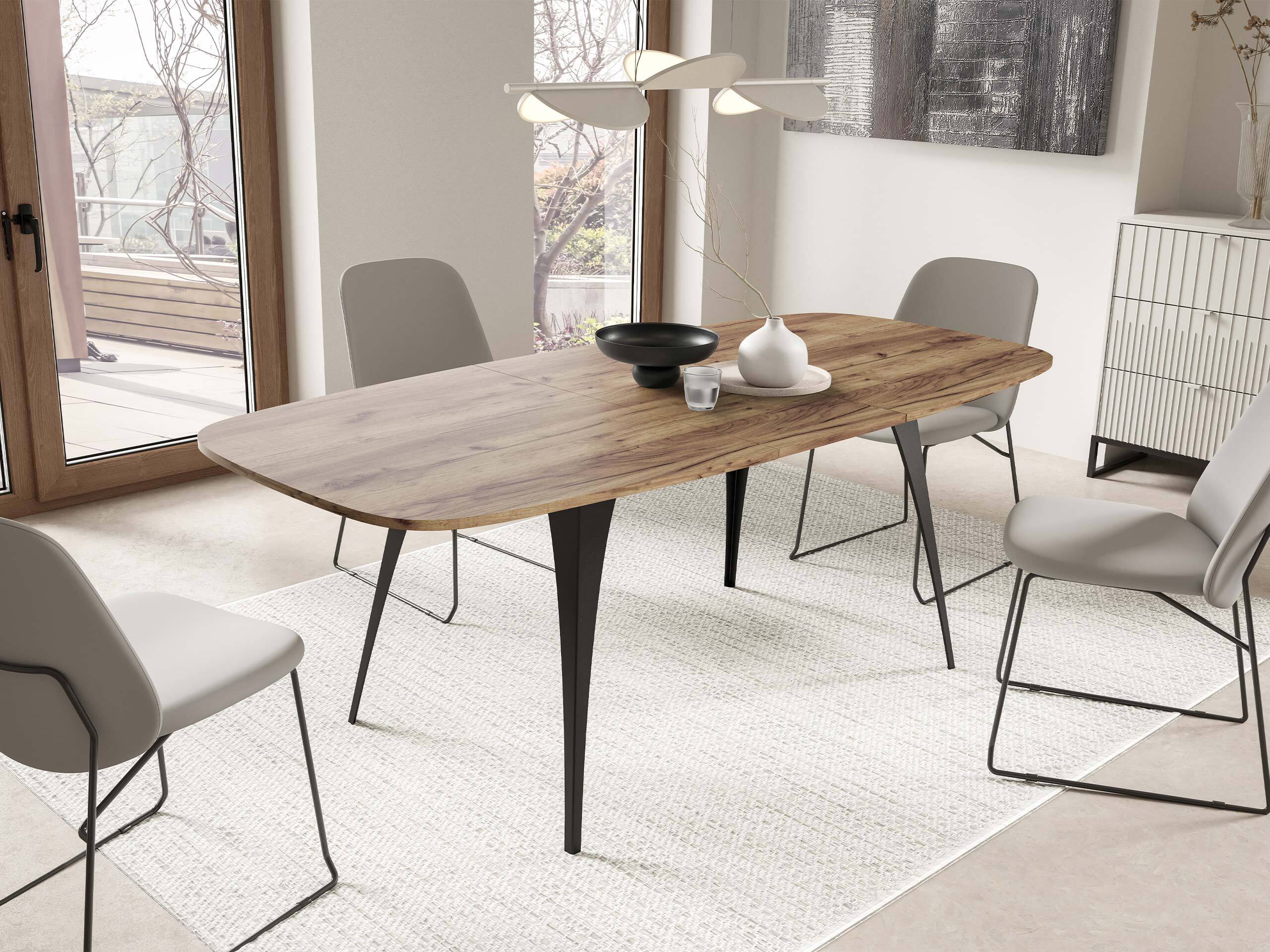 Pöytä Oswego 131 (Kultainen Craft-tammi)