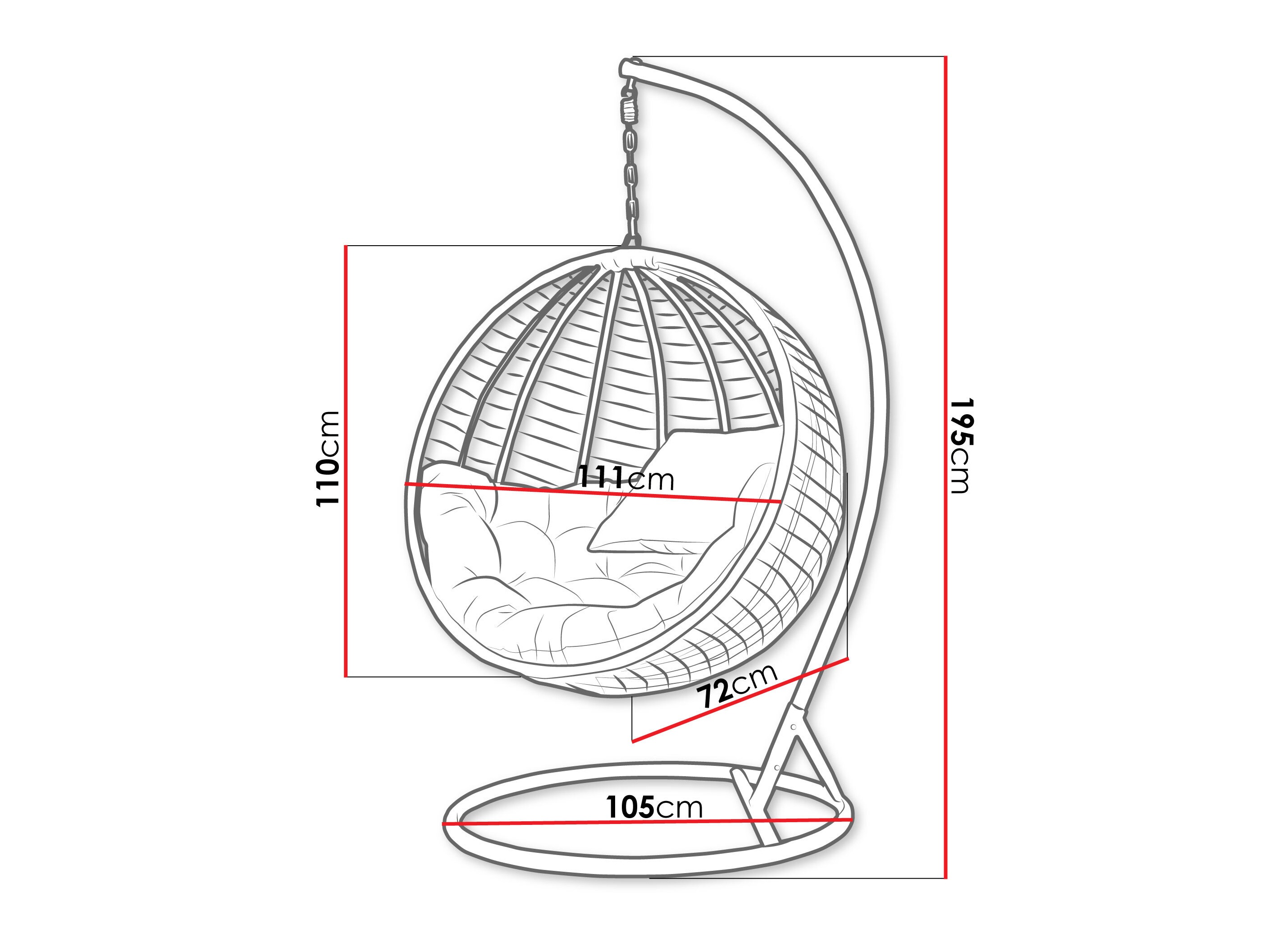 Riipputuoli Comfivo Hederis