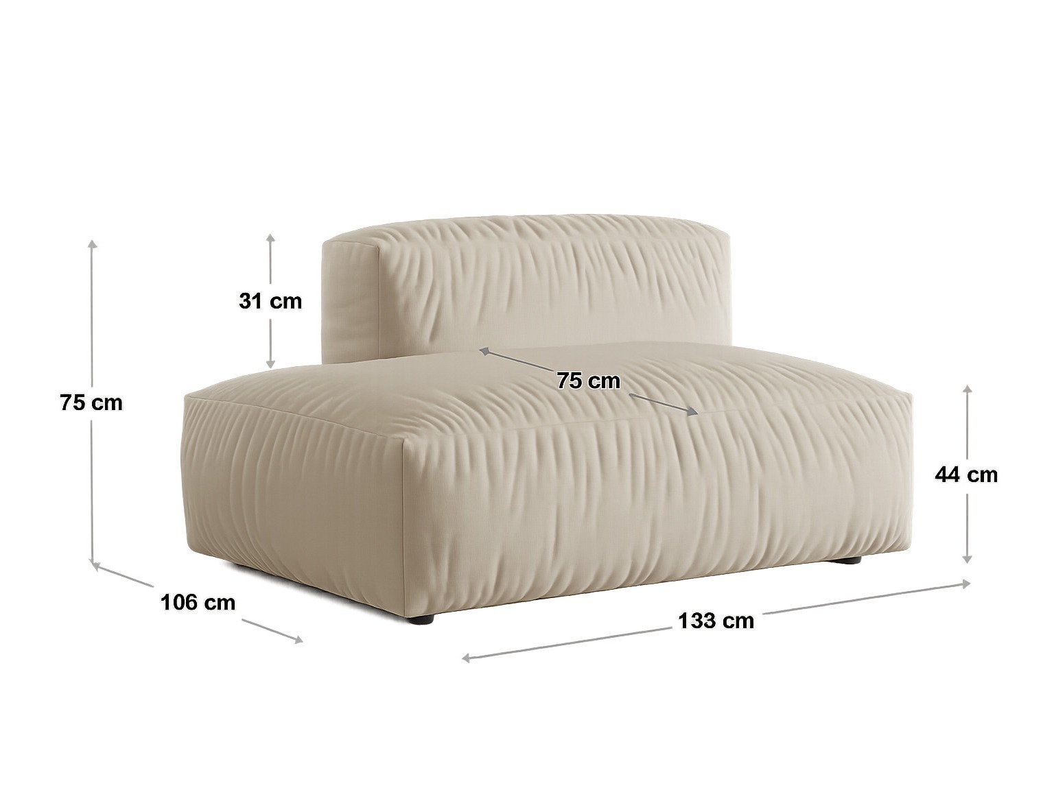 Moduulinojatuoli Sorcoro 102 (Boston Black)