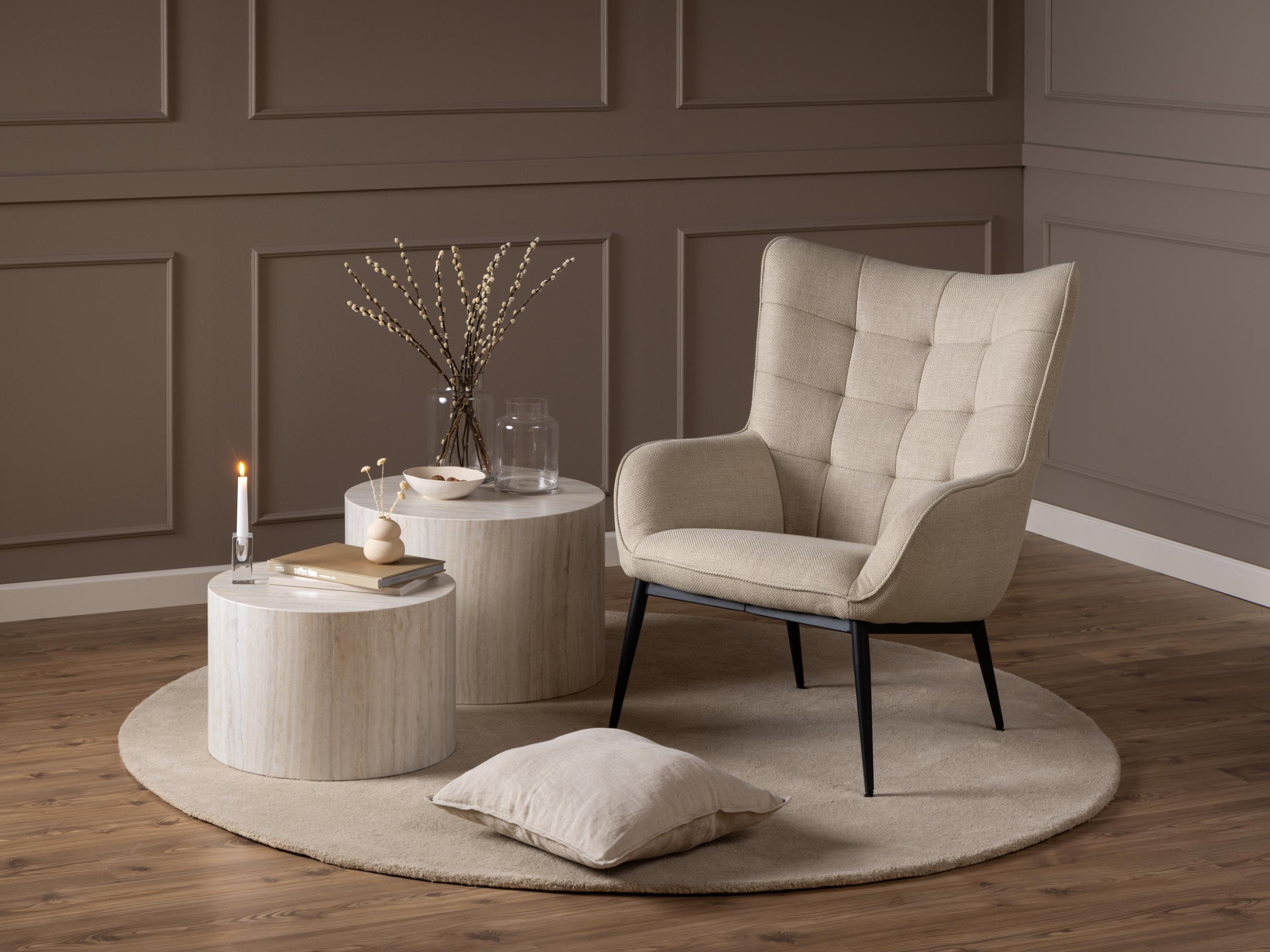 Sohvapöytäsetti Norsica 800 (Beige)