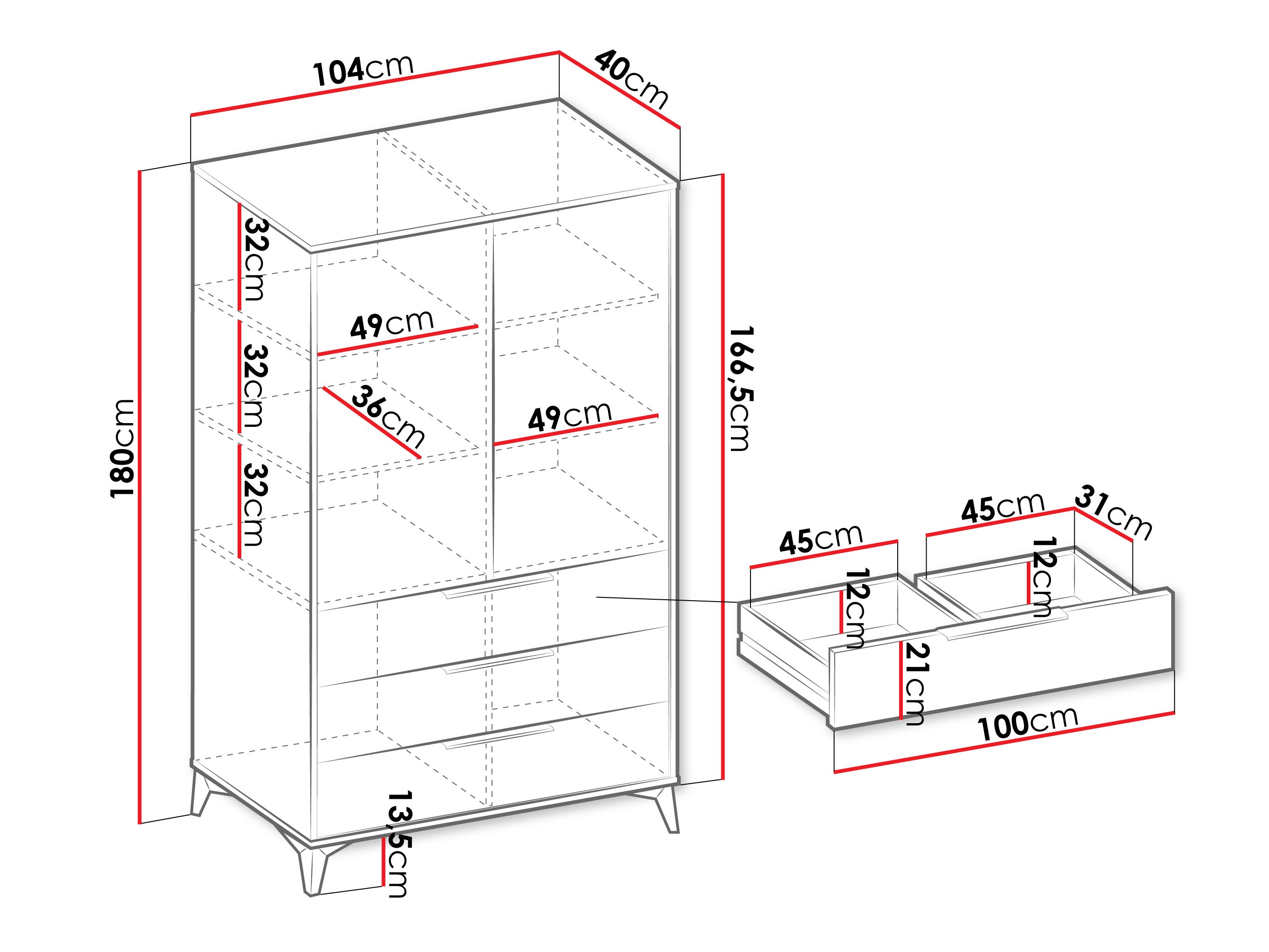 Hylly Comfivo Enoteo 104