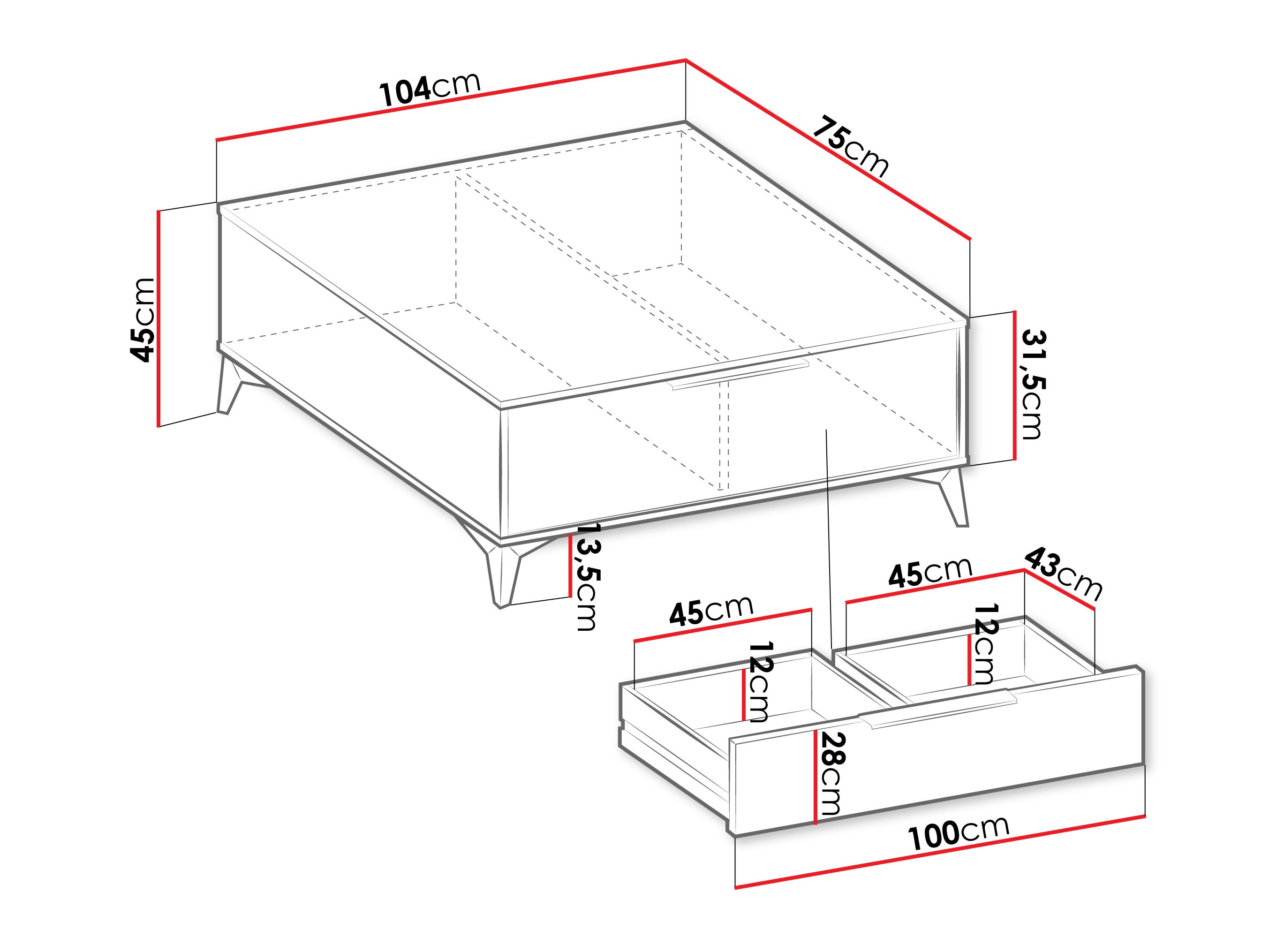 Sohvapöytä Comfivo Enoteo 102