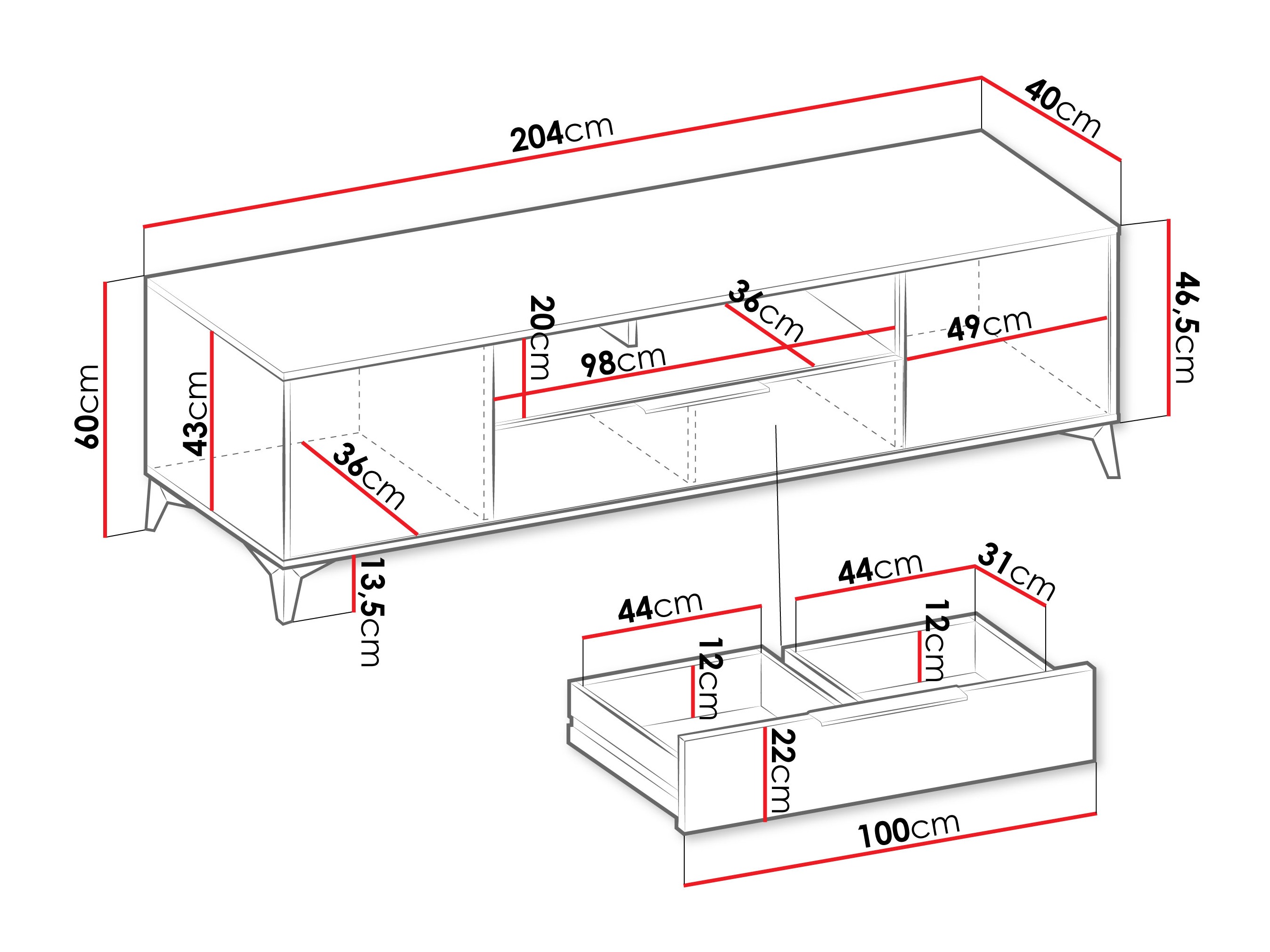 TV-taso Comfivo Enoteo 106