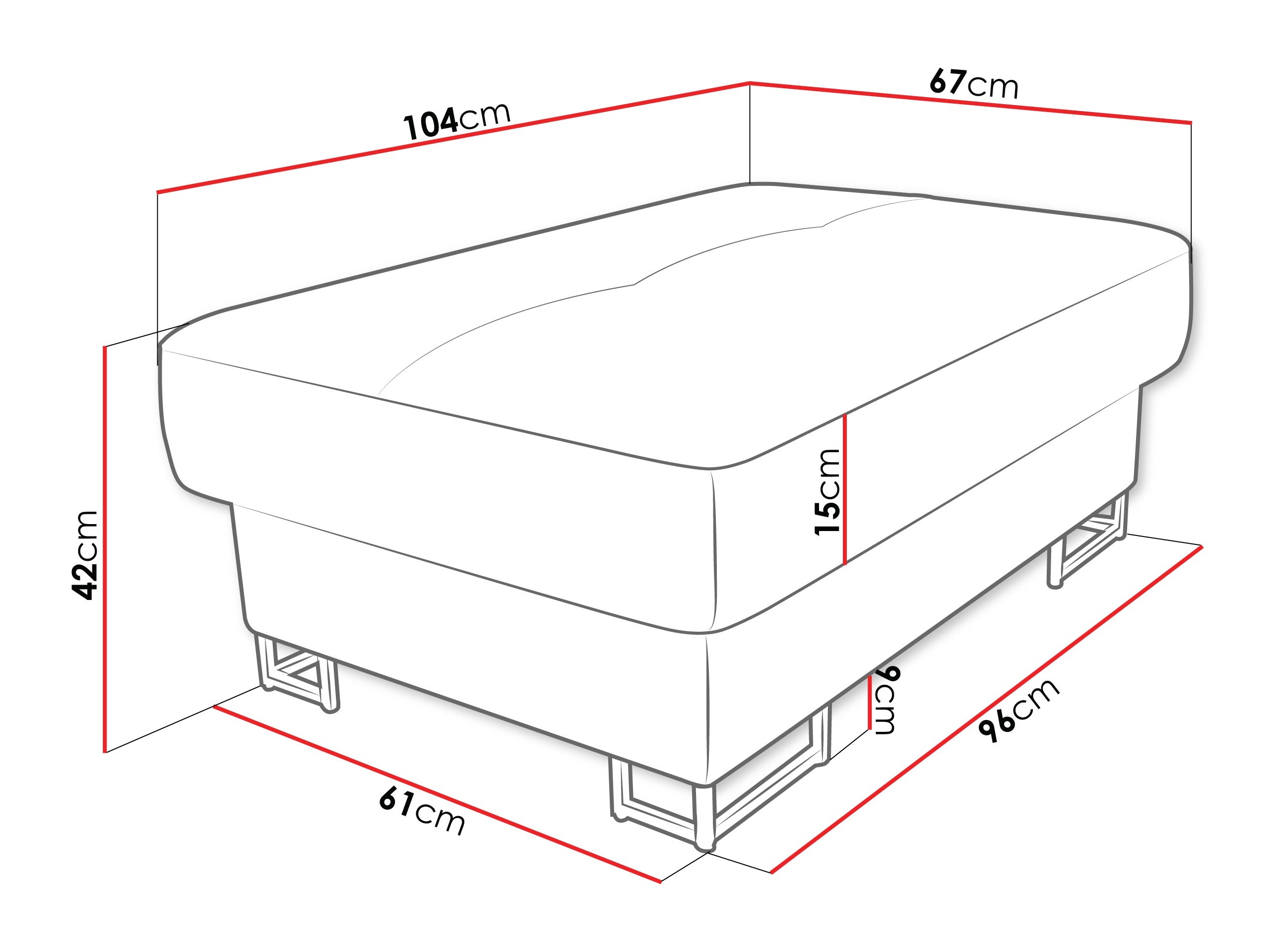 Verhoiltu penkki Comfivo Ruta (Margo 227.09)