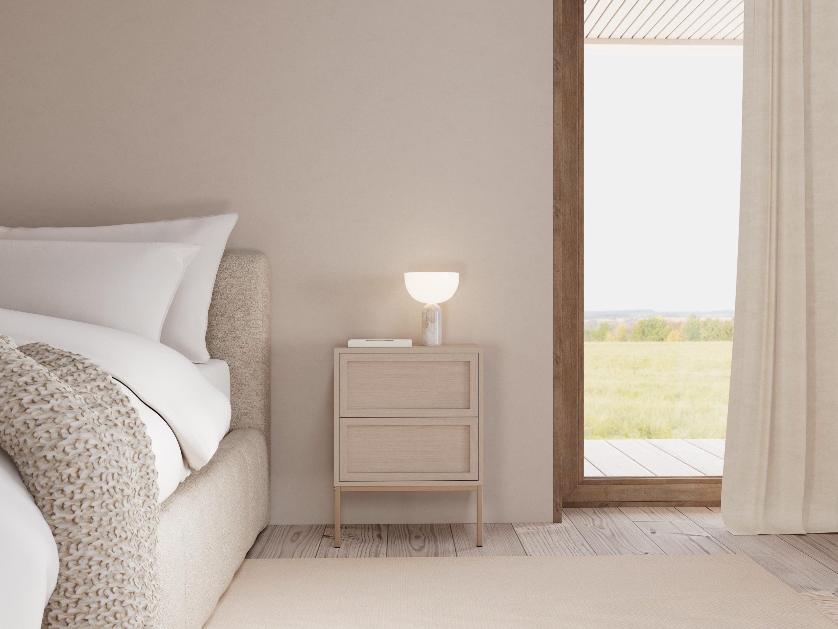 Yöpöytä Norsica 1050 (Harmaa)