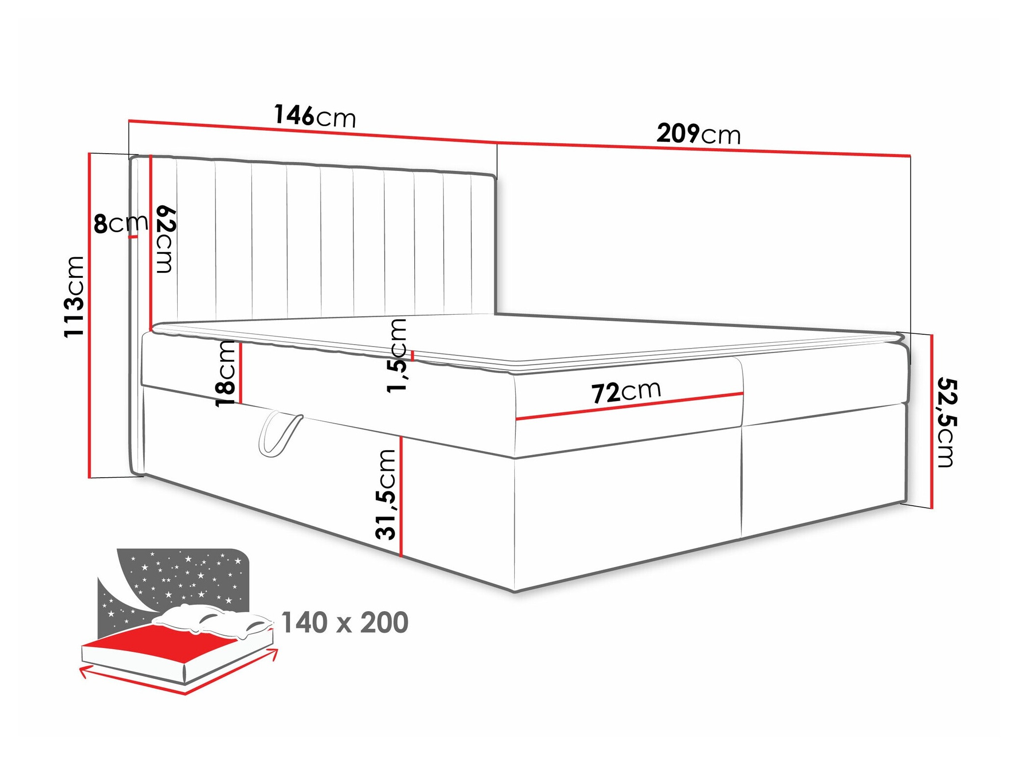 Jenkkisänky Garland 100 (Lima 14)