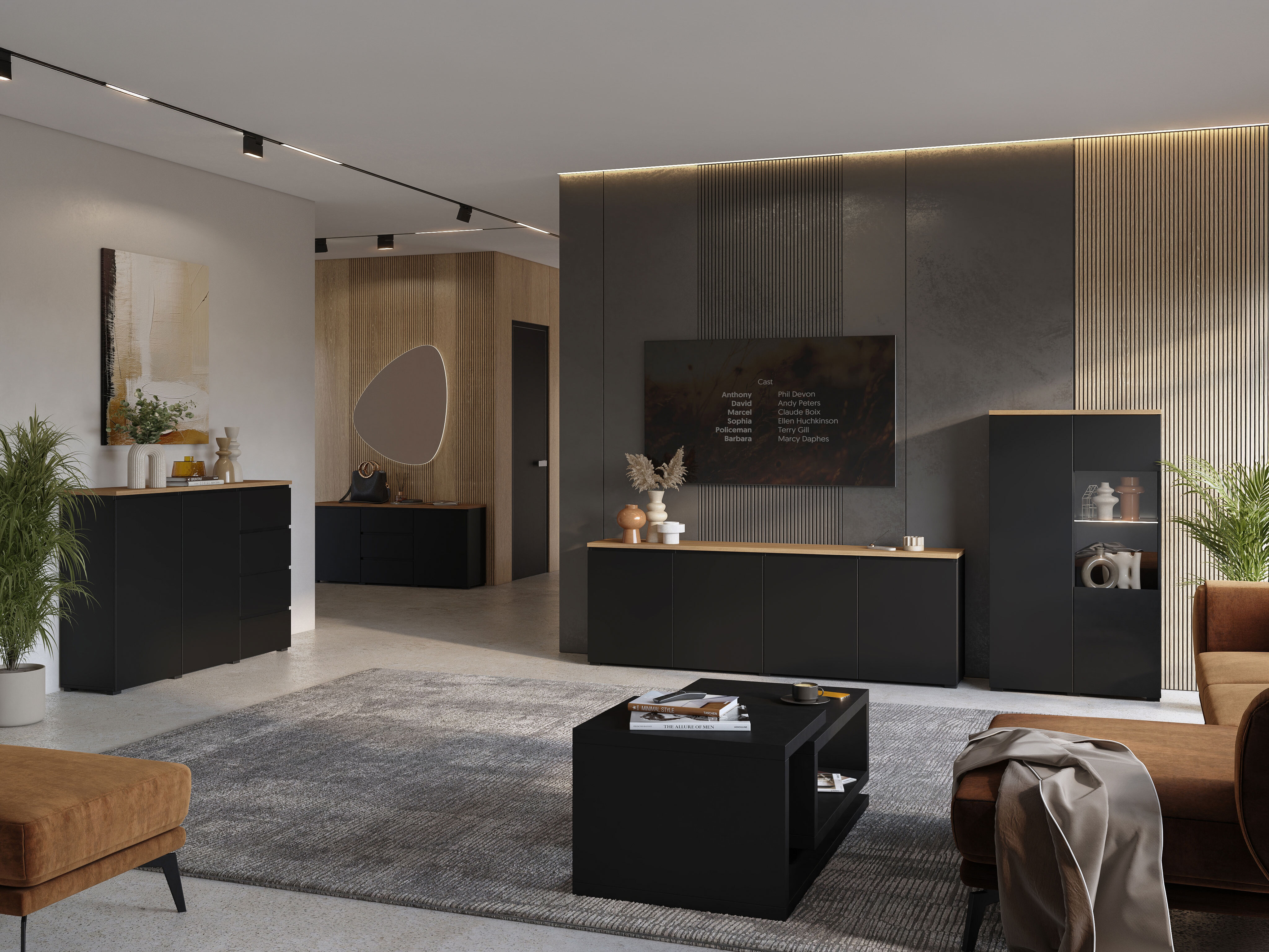 Lipasto Baletu 106 (Musta + Tammi)