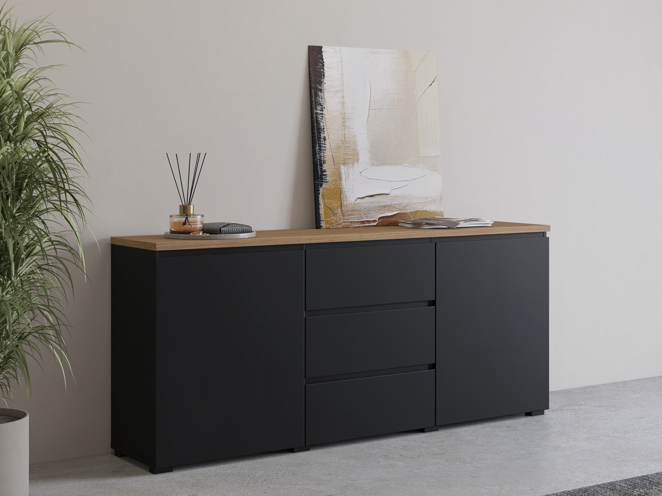 Lipasto Baletu 106 (Musta + Tammi)