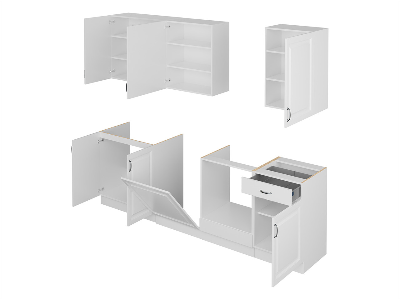 Moduulikeittiöryhmä Retro White 150