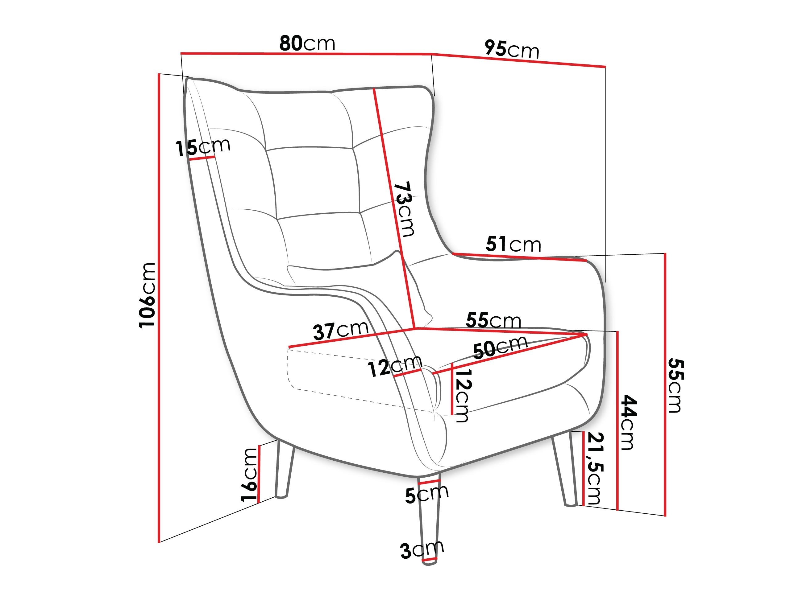 Nojatuoli Comfivo Ulmus VI (Lambi 03)