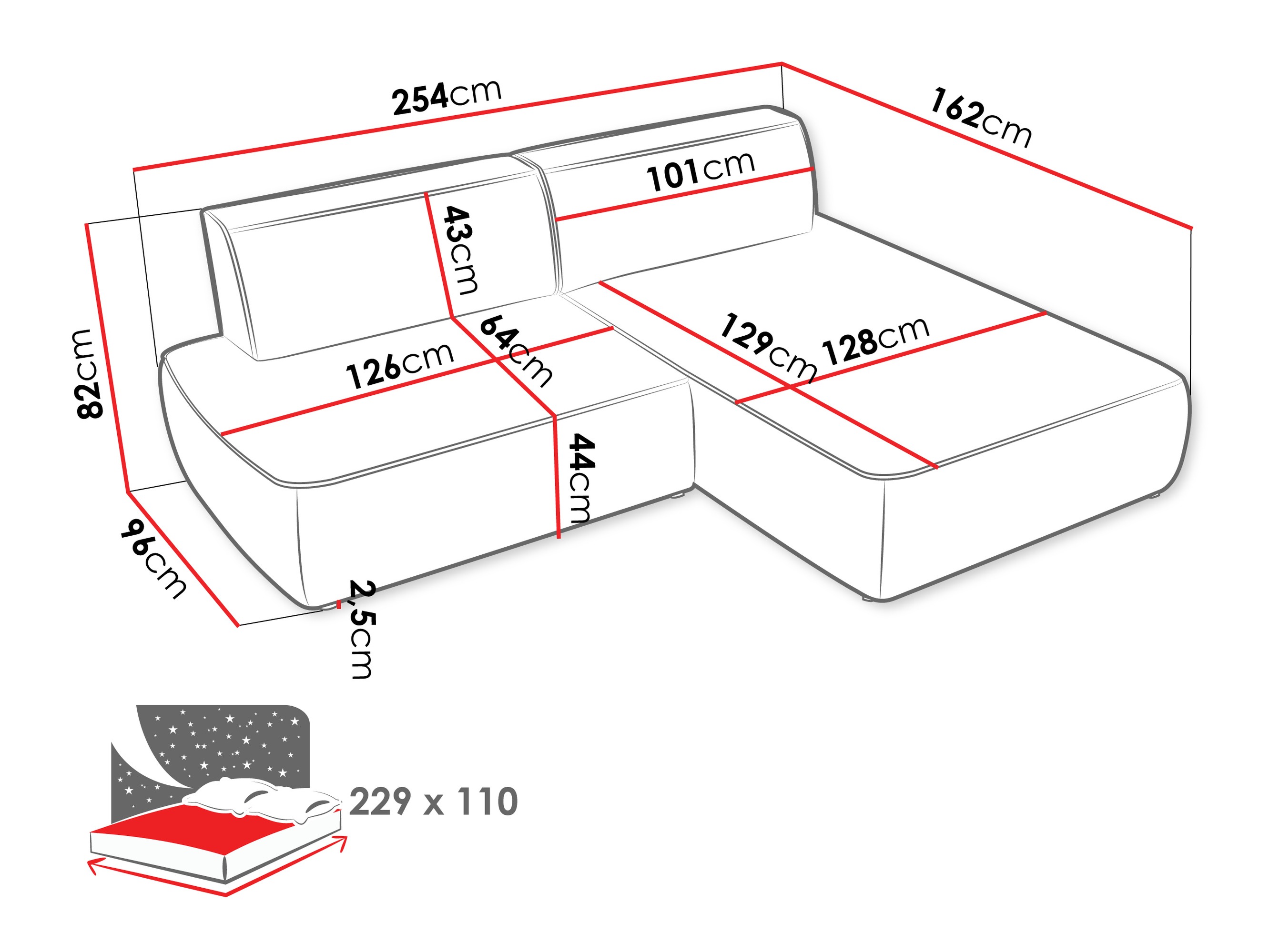 Kulmasohva Comfivo Soror (Velo 621)