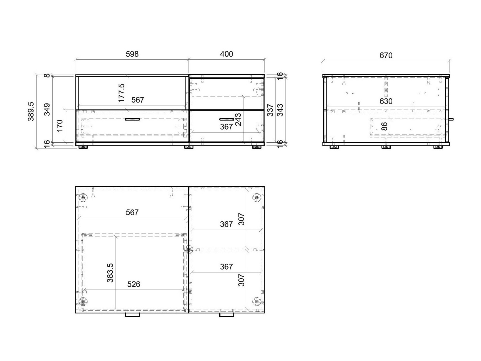 Sohvapöytä Alnue 106