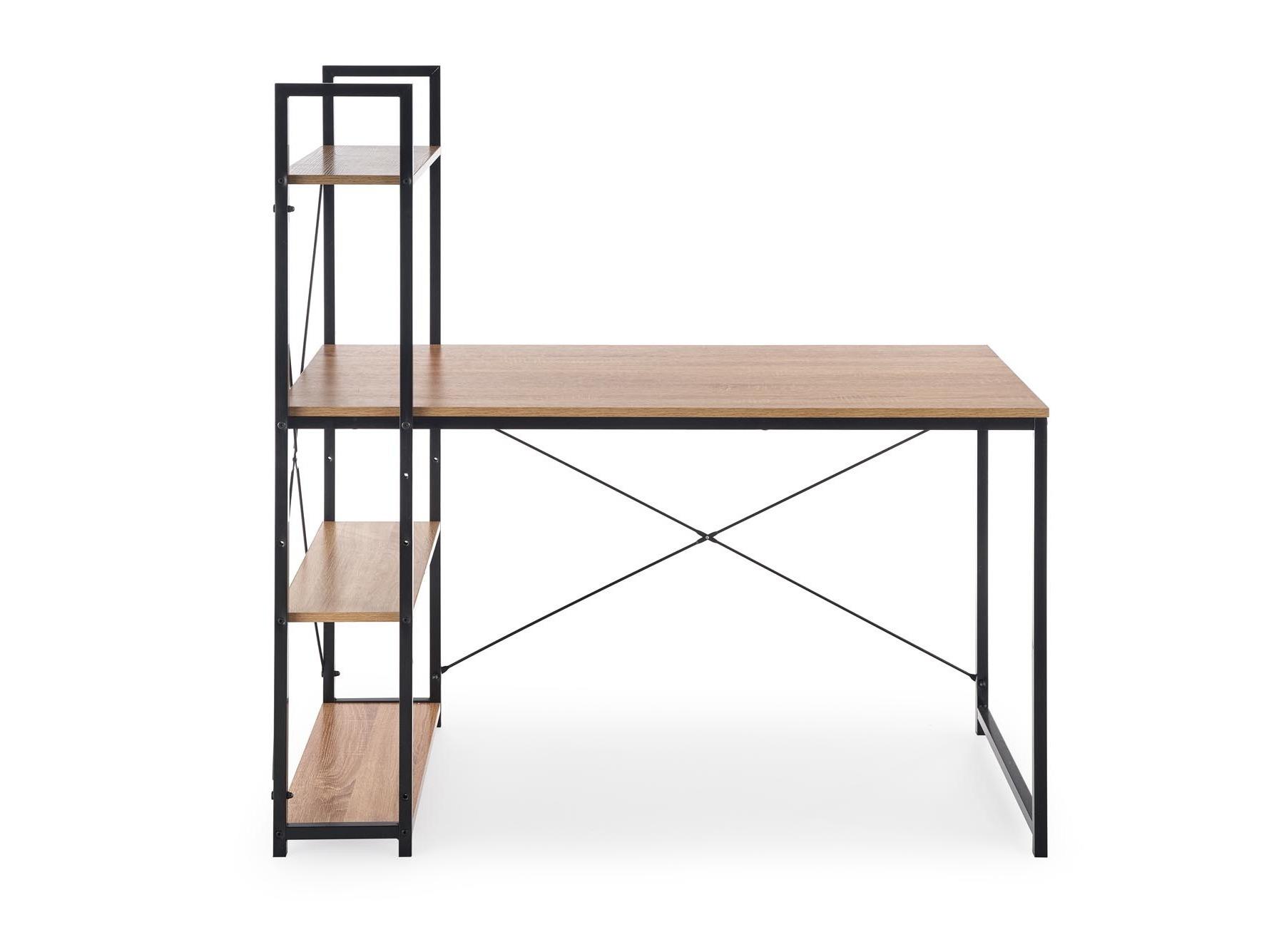 Työpöytä Houston 1888 (Sonoma-tammi + Musta)