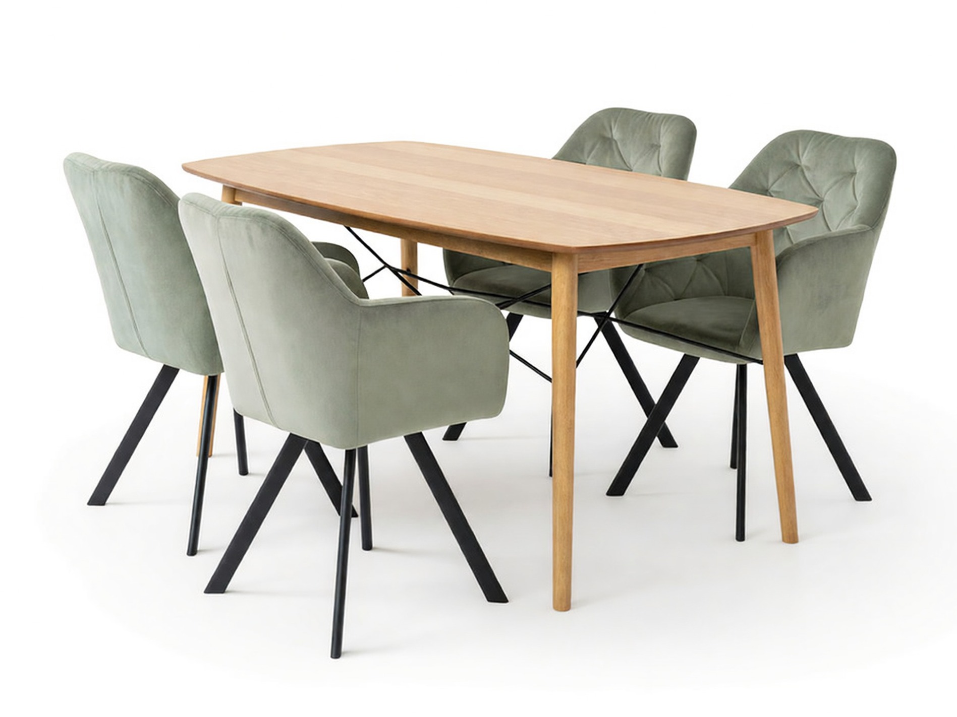 Ruokailuryhmä Norsica Daltea 117 (Beige + Musta)