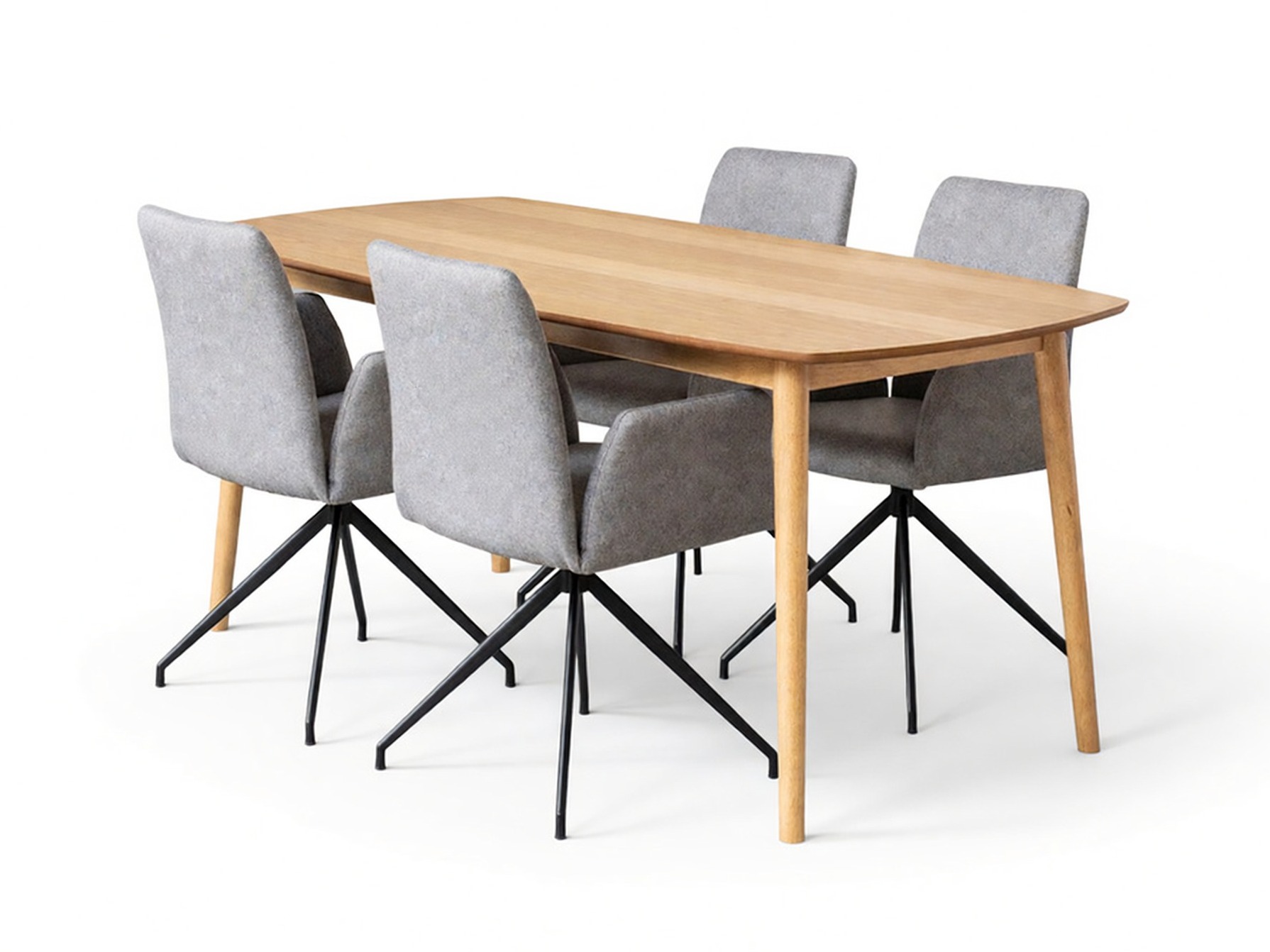 Ruokailuryhmä Norsica Daltea 118 (Harmaa + Musta)