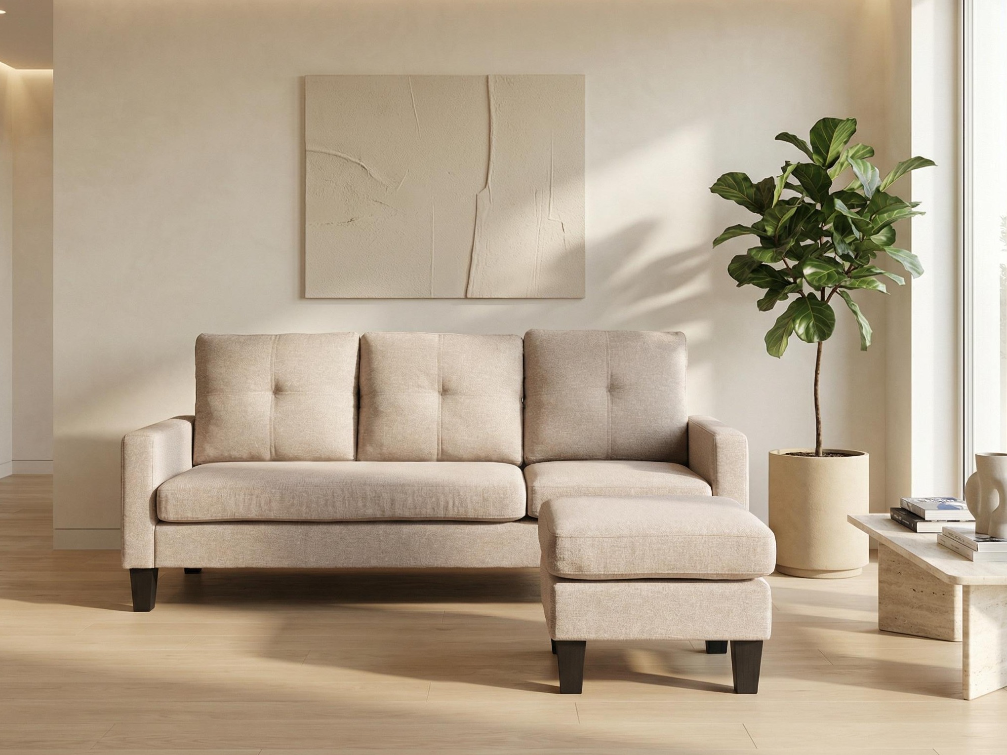 Verhoiltu huonekalusetti Houston 1825 (Beige)