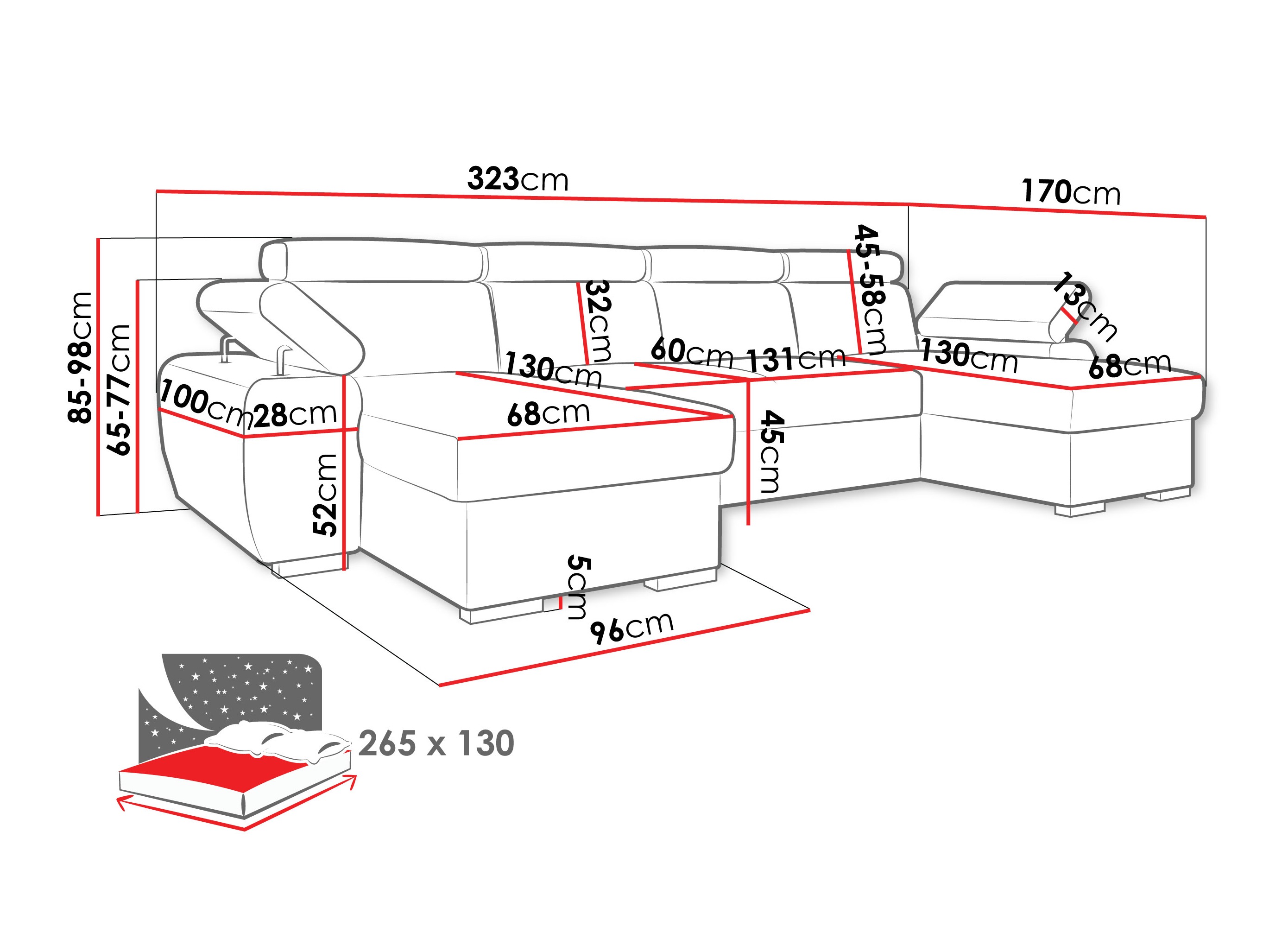 Kulmasohva Columbus 253 (Lumo 55)